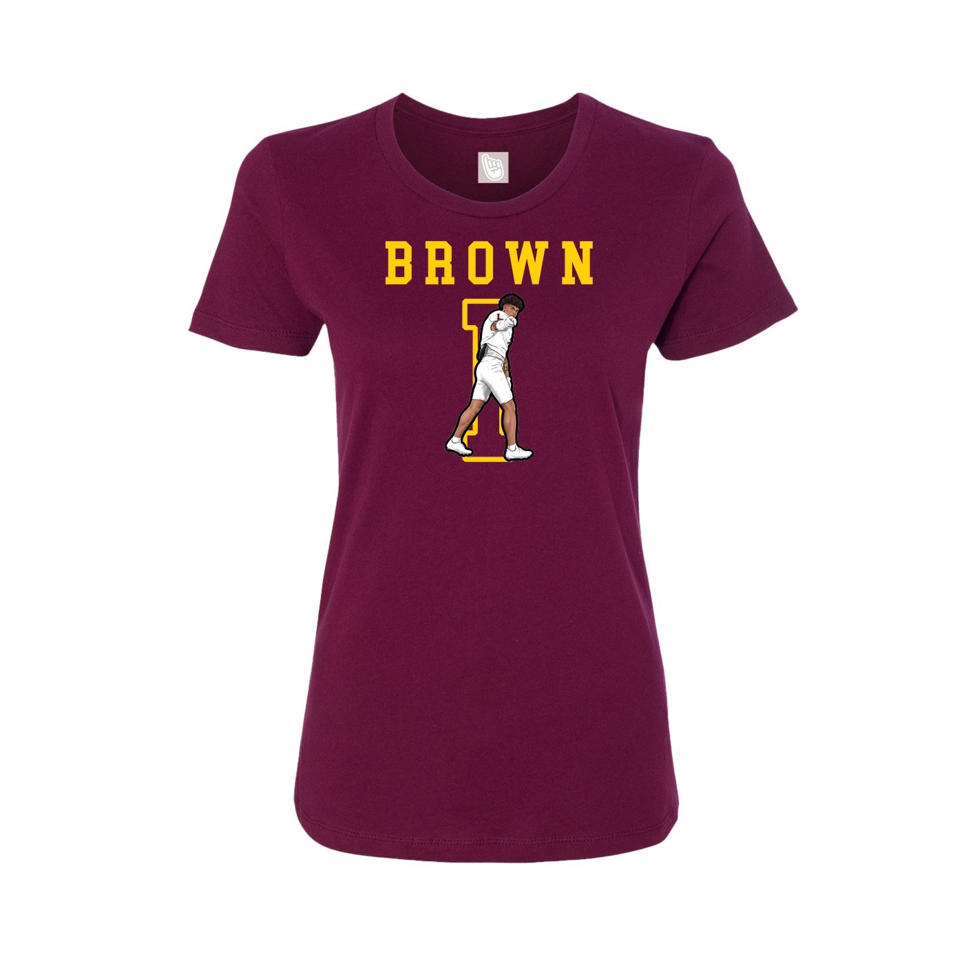 Fitted Women's Tee — Shirsey in Maroon