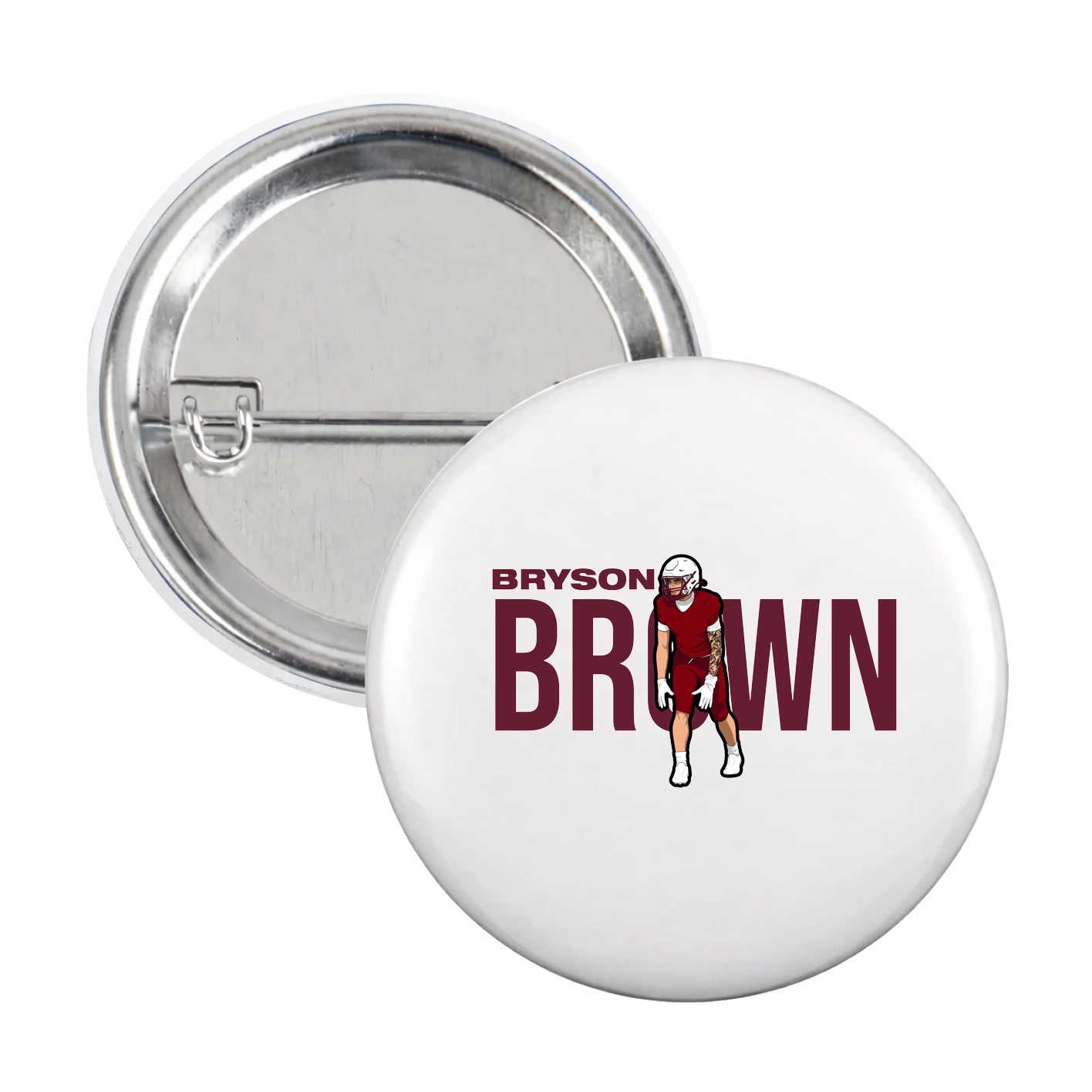 Game Day Button — Player Name in White