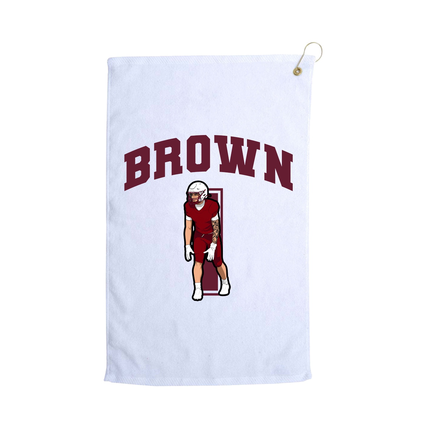 Golf Towel — Number in White