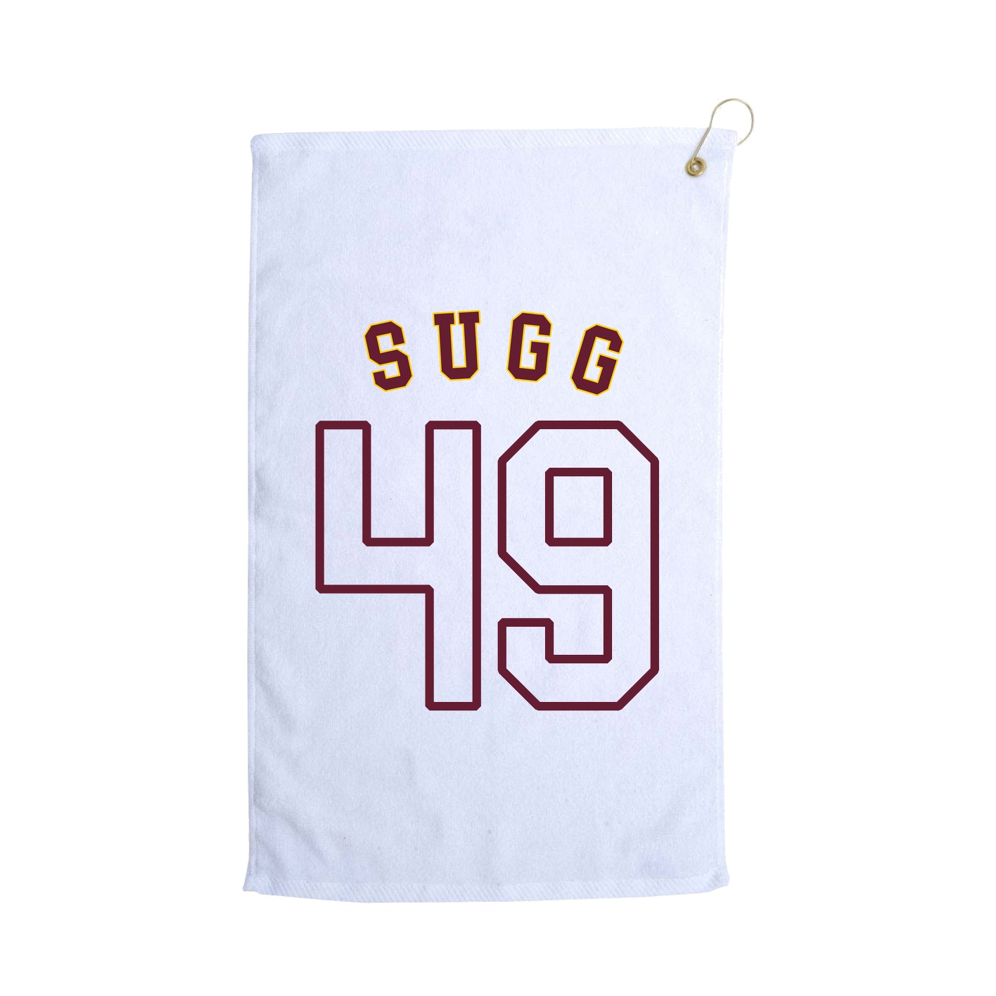 Golf Towel — Shirsey Arch in White