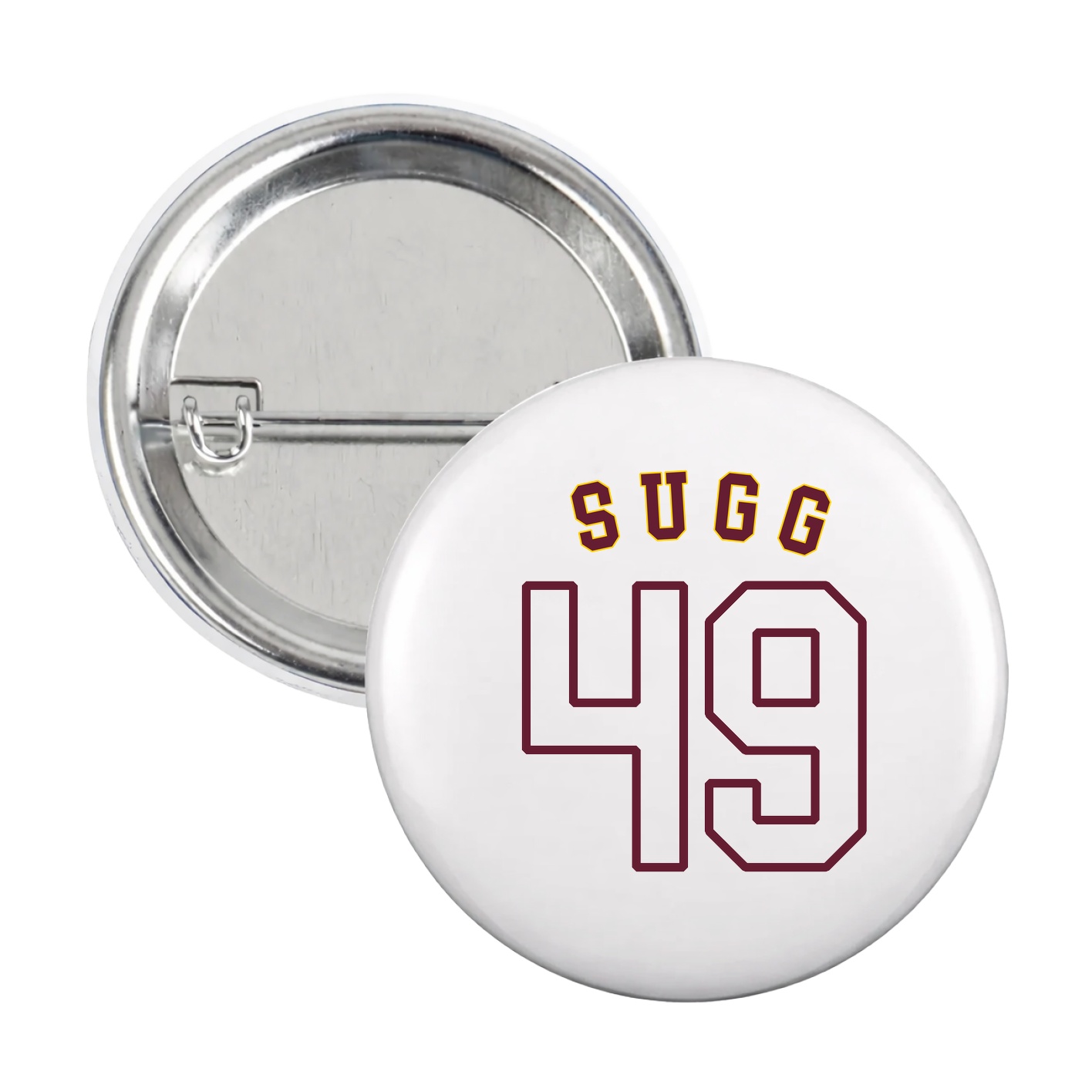 Game Day Button — Shirsey Arch in White