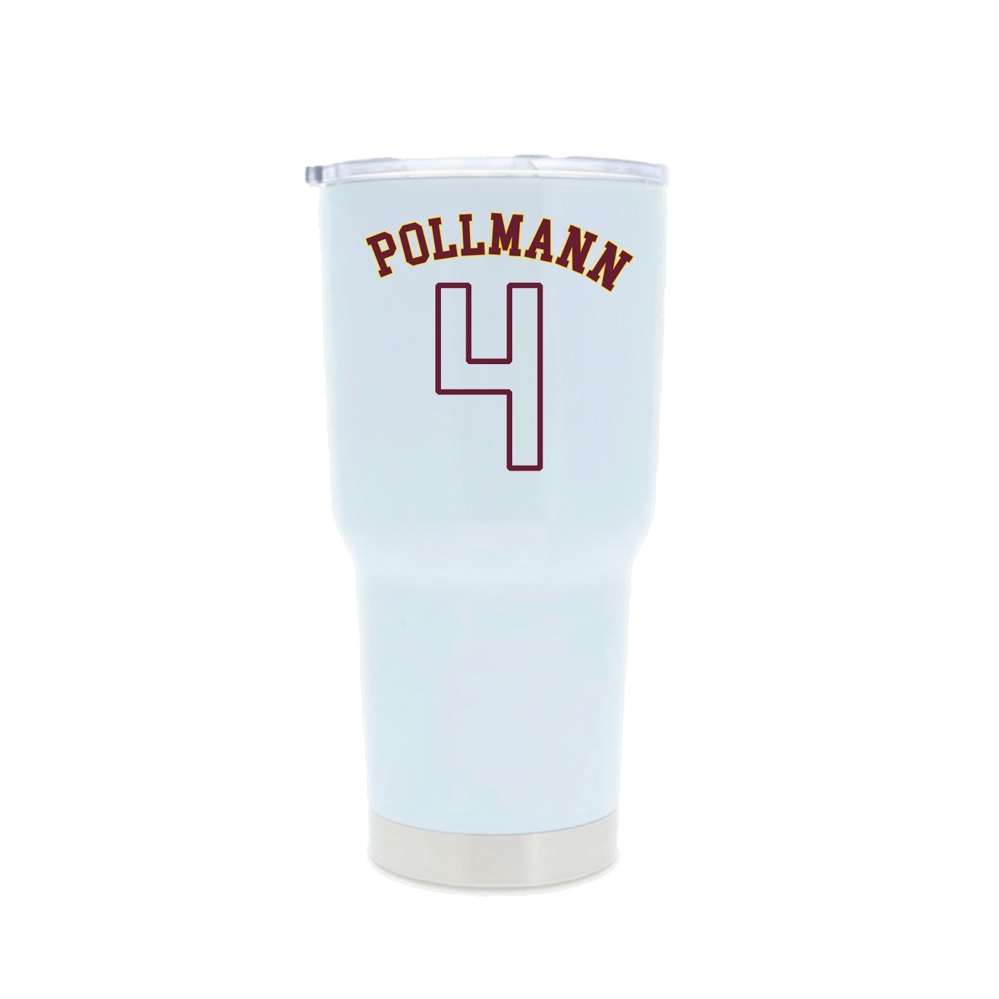 30oz Stainless Steel Tumbler — Shirsey Arch in White