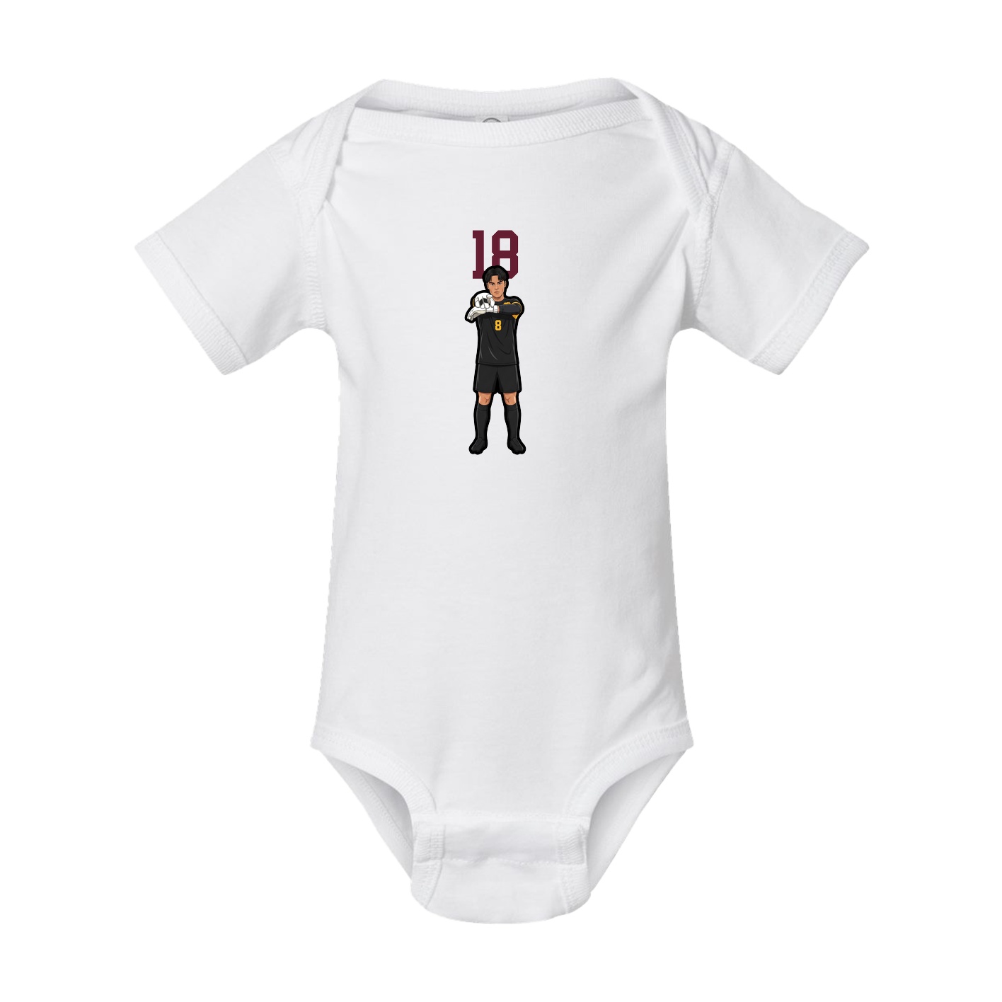 Baby Onesie — Number Top in White