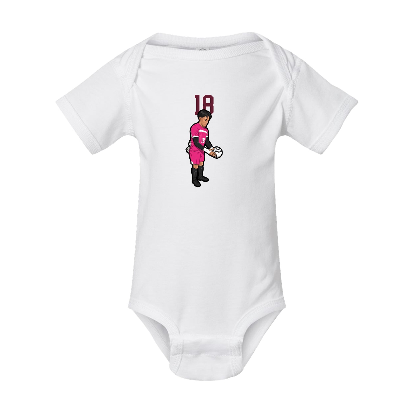 Baby Onesie — Number Top in White
