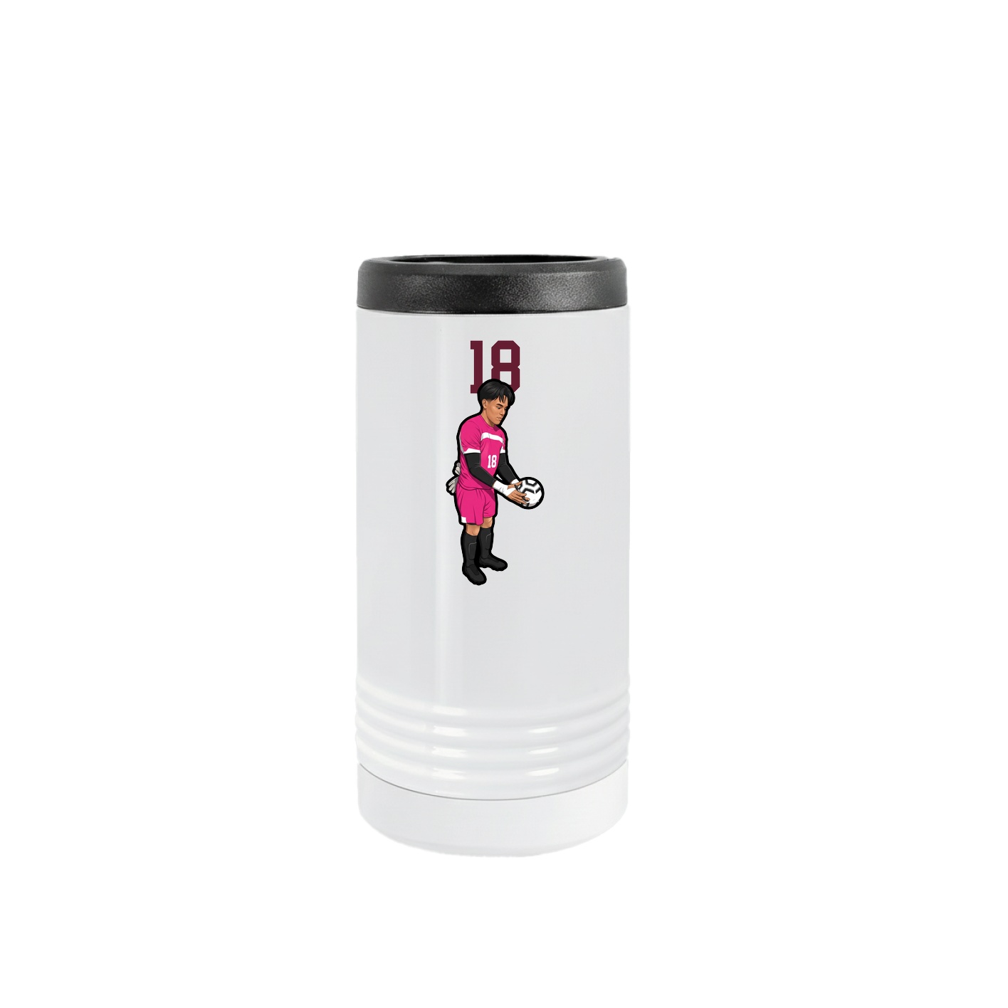 Slim Beverage Holder — Number Top in White