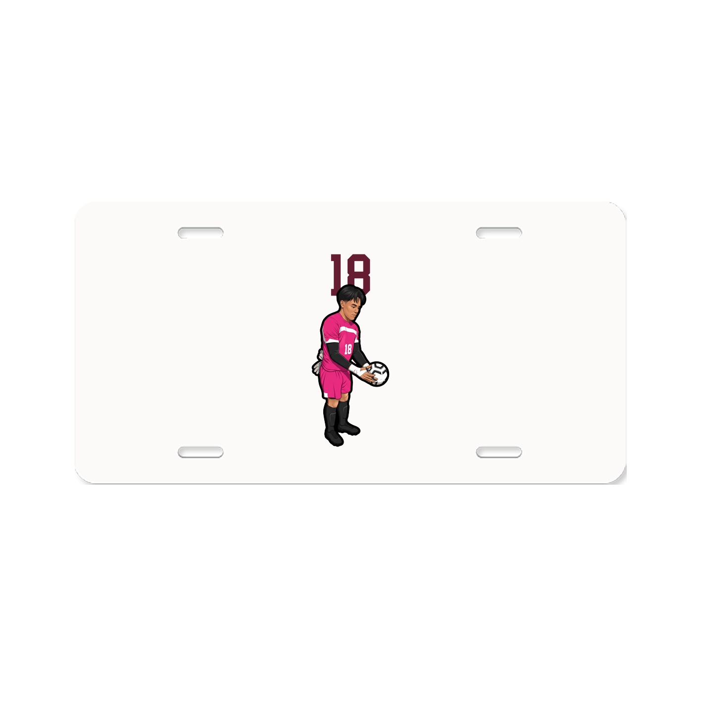 License Plate — Number Top in Classic
