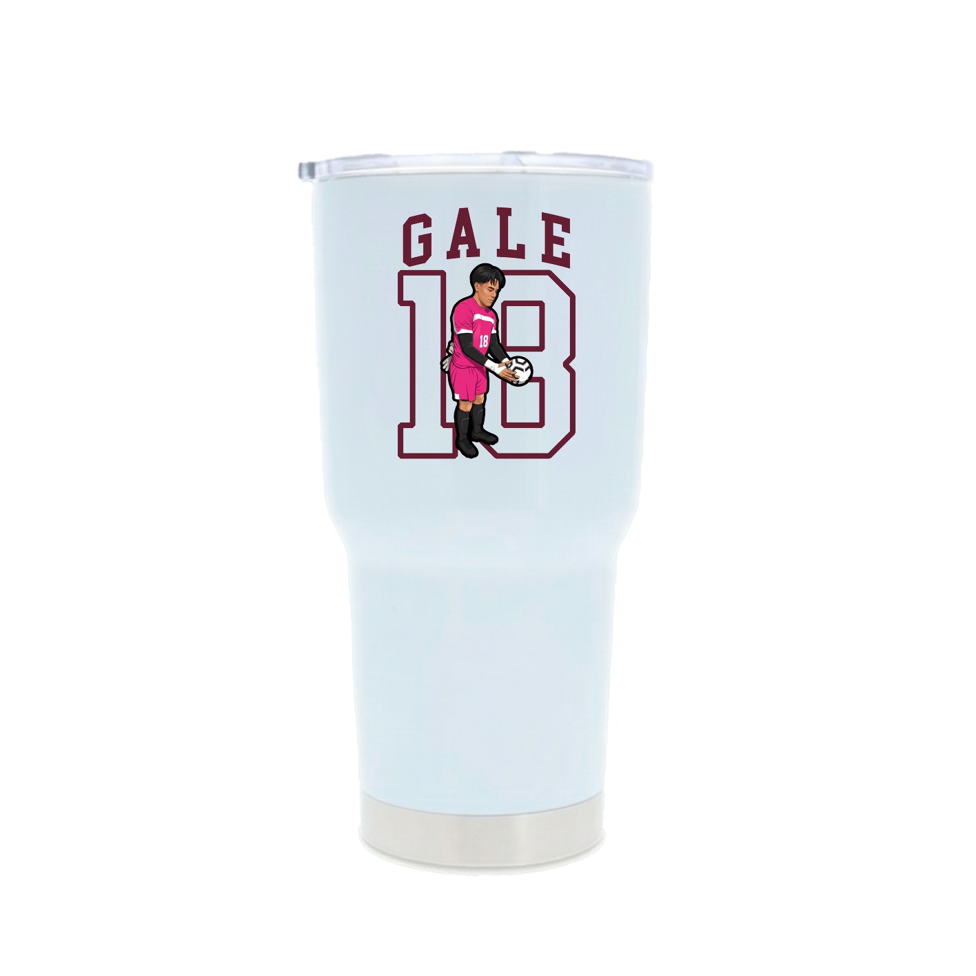 30oz Stainless Steel Tumbler — Shirsey in White