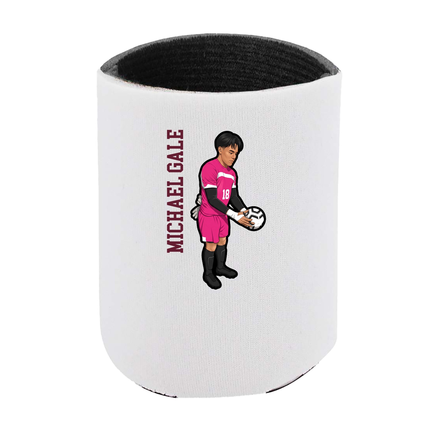 Can Holder — Name Vertical in White