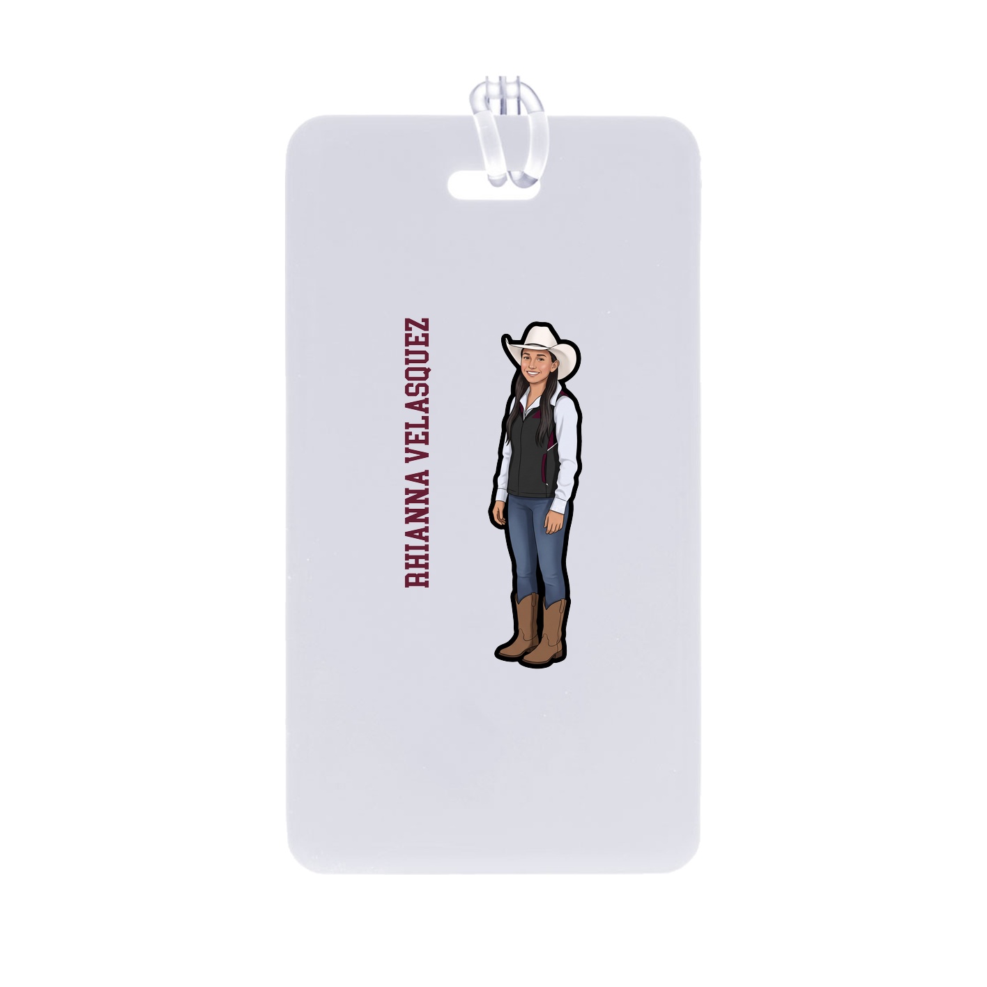Bag Tag — Name Vertical in Classic