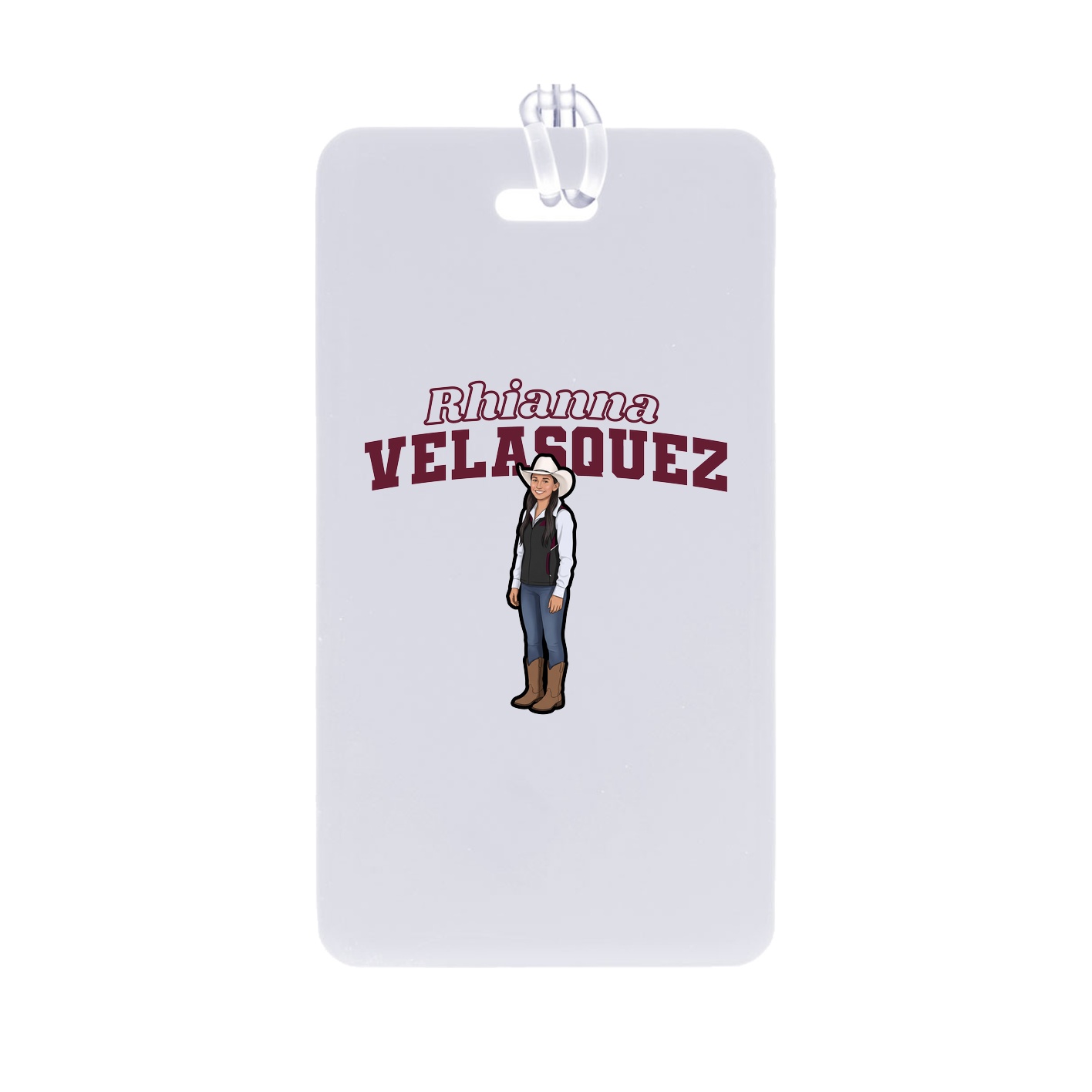 Bag Tag — Name Arch in Classic