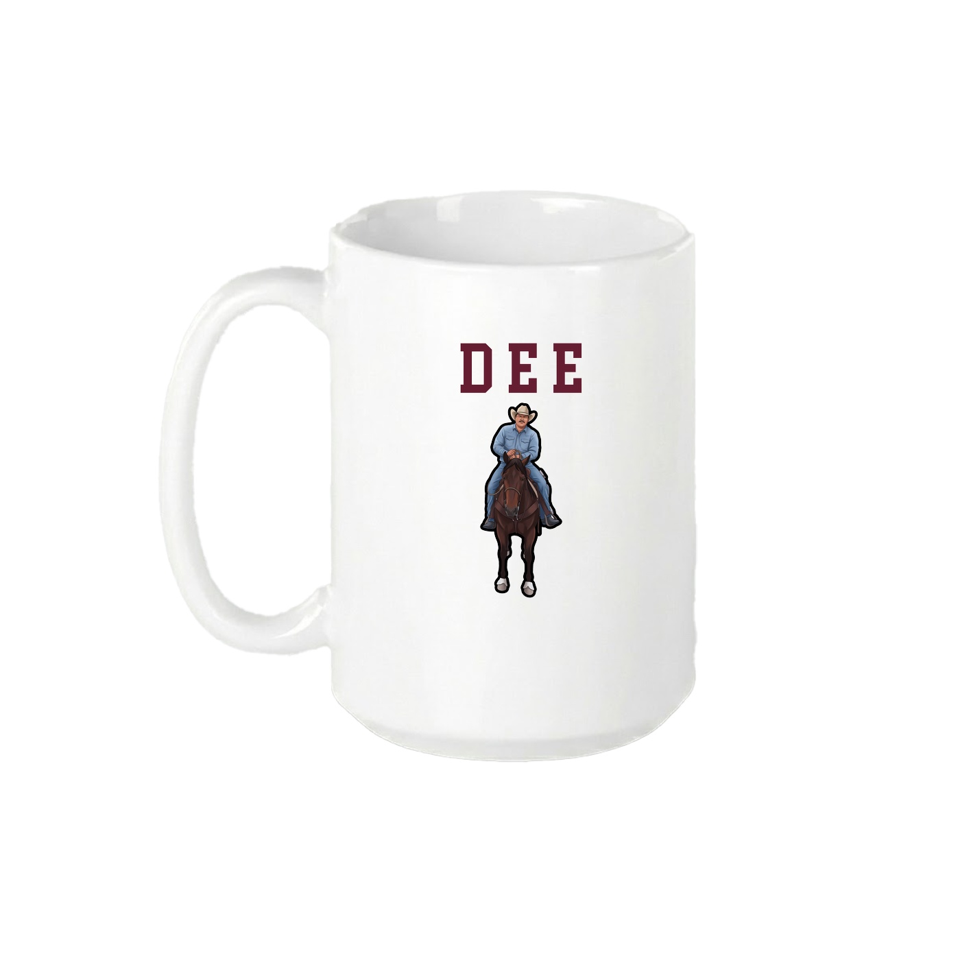 15oz Coffee Mug — Shirsey in White