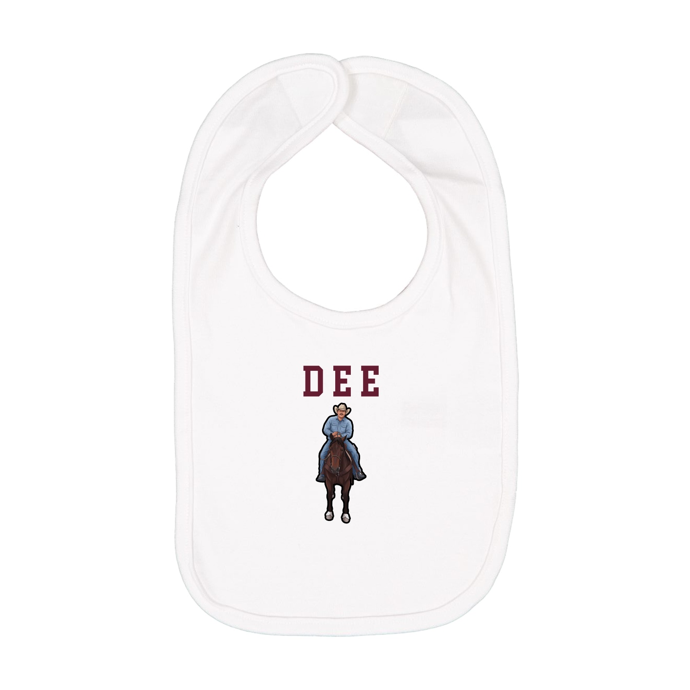 Infant Bib — Shirsey in White