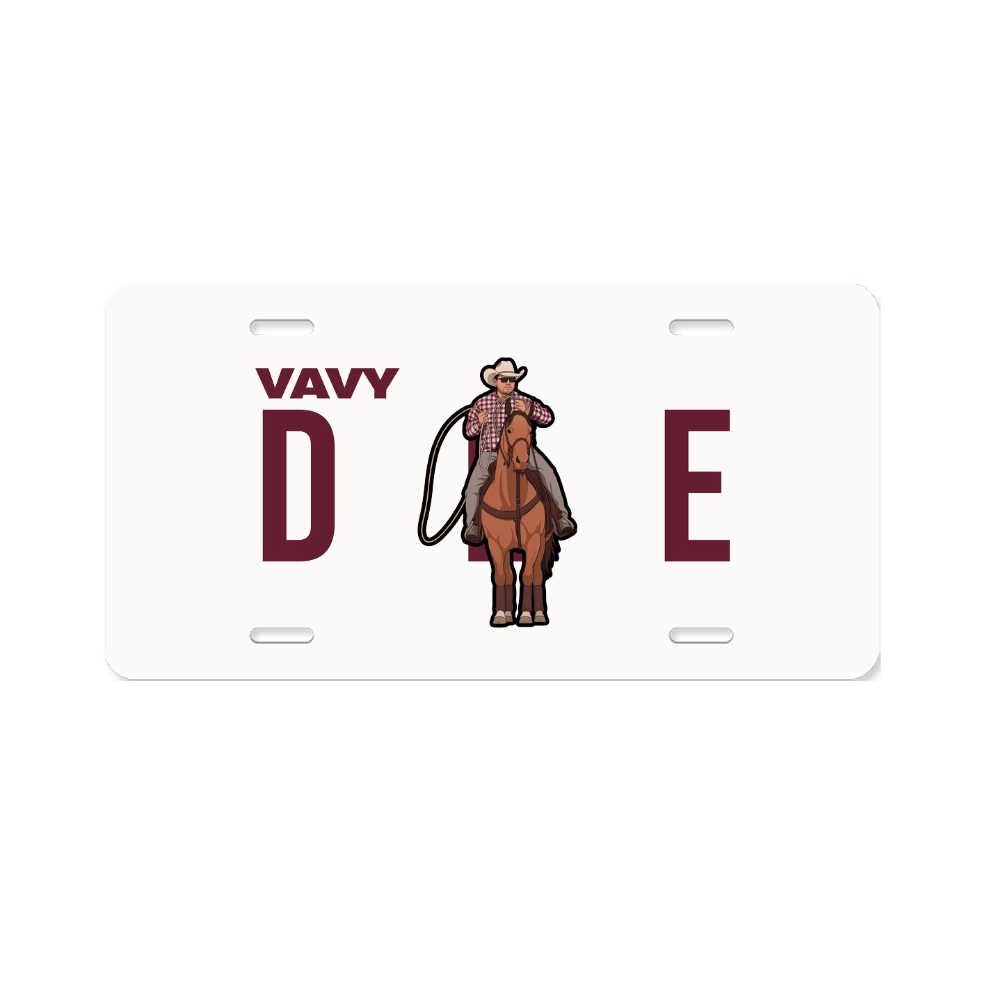 License Plate — Player Name in Classic