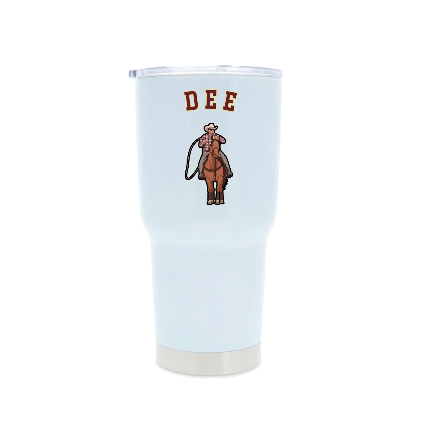 30oz Stainless Steel Tumbler — Shirsey Arch in White