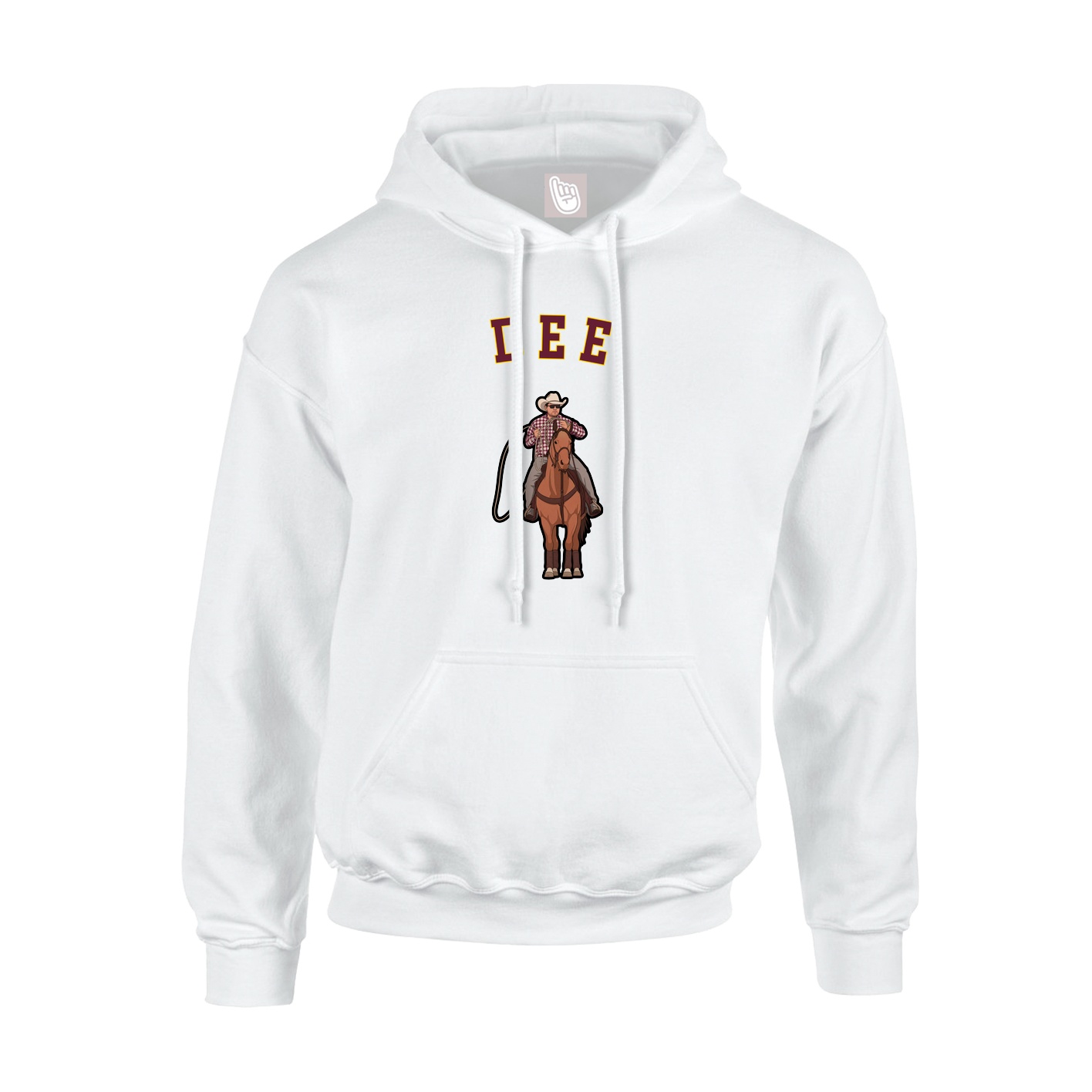 Youth Hoodie — Shirsey Arch in White