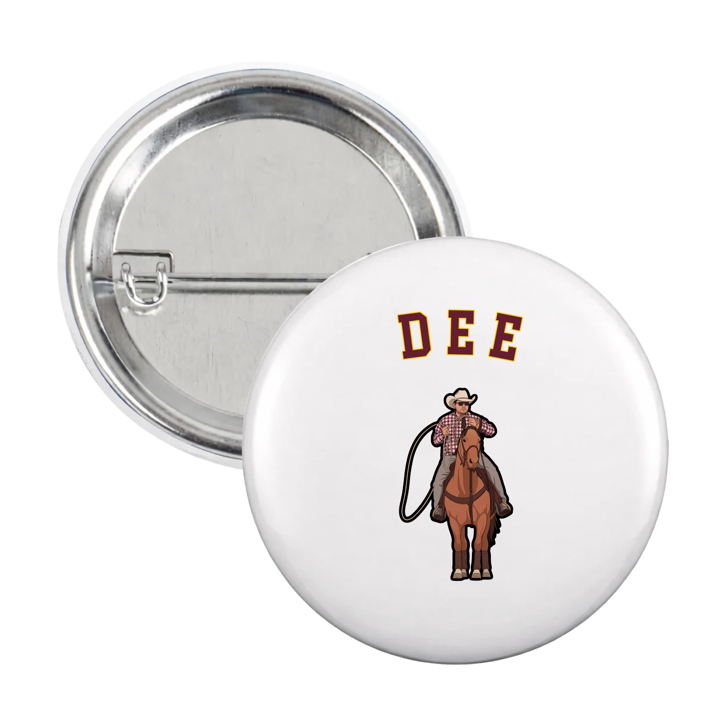 Game Day Button — Shirsey Arch in White