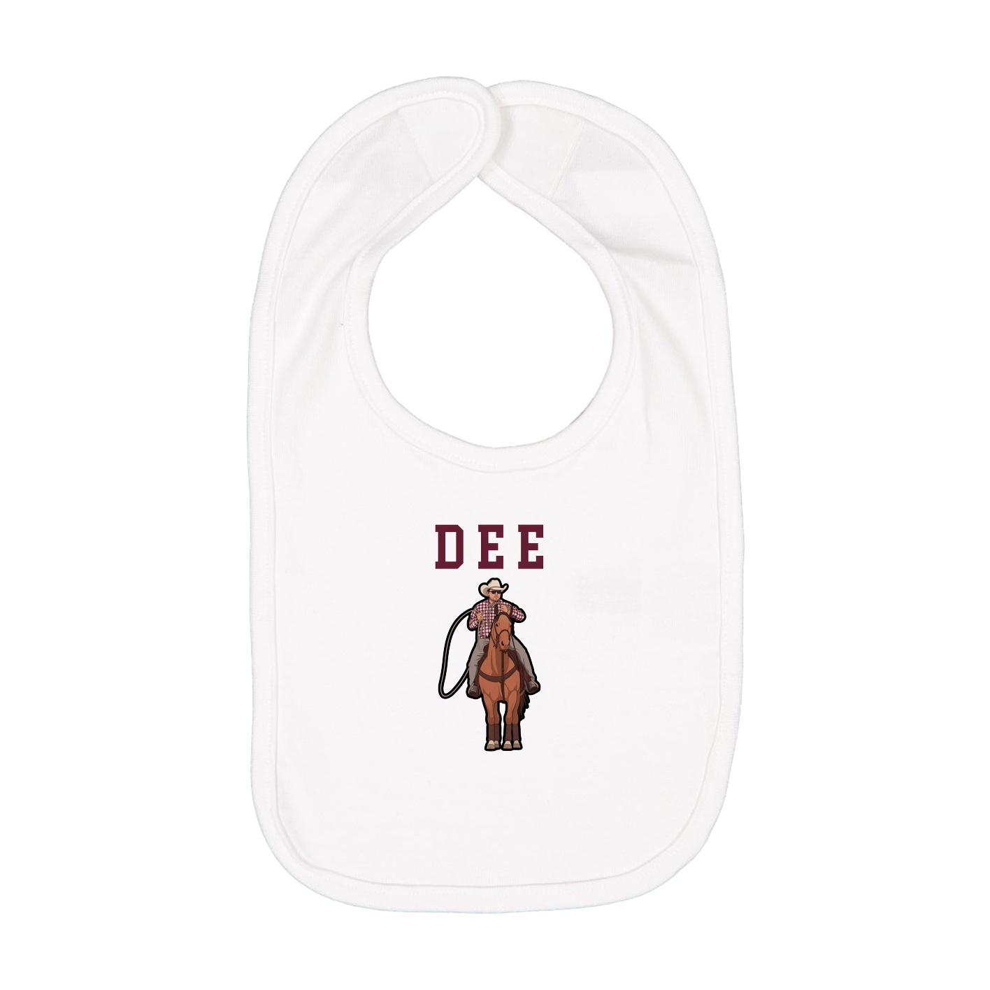 Infant Bib — Shirsey in White