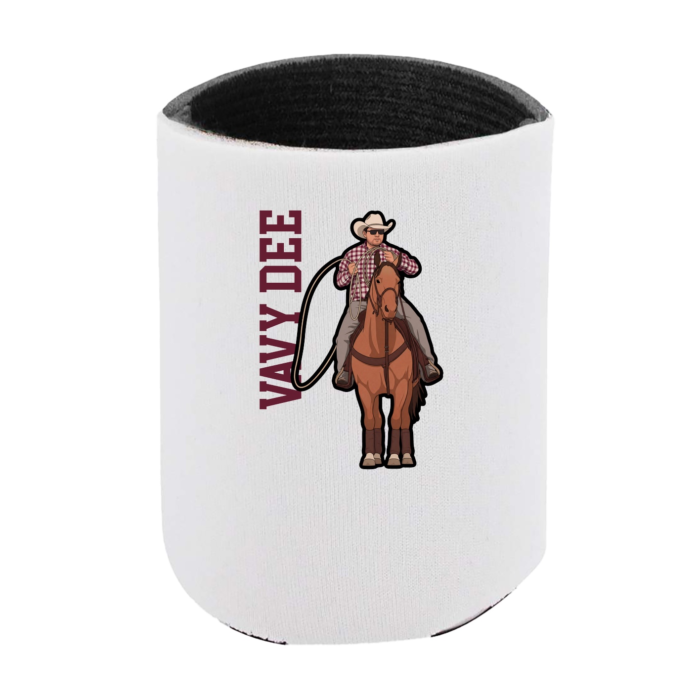 Can Holder — Name Vertical in White