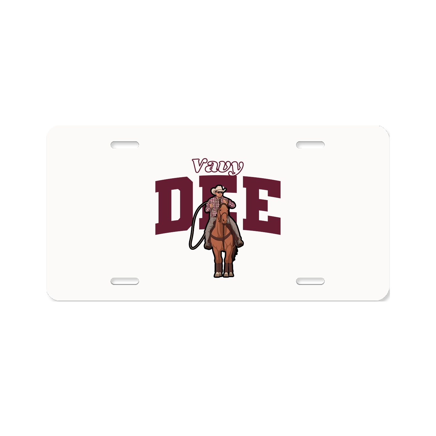 License Plate — Name Arch in Classic