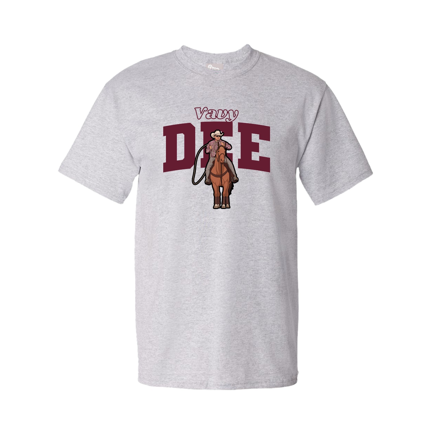 Tee — Name Arch in Grey