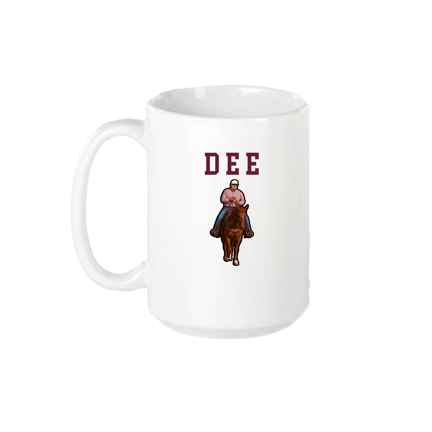 15oz Coffee Mug — Shirsey in White