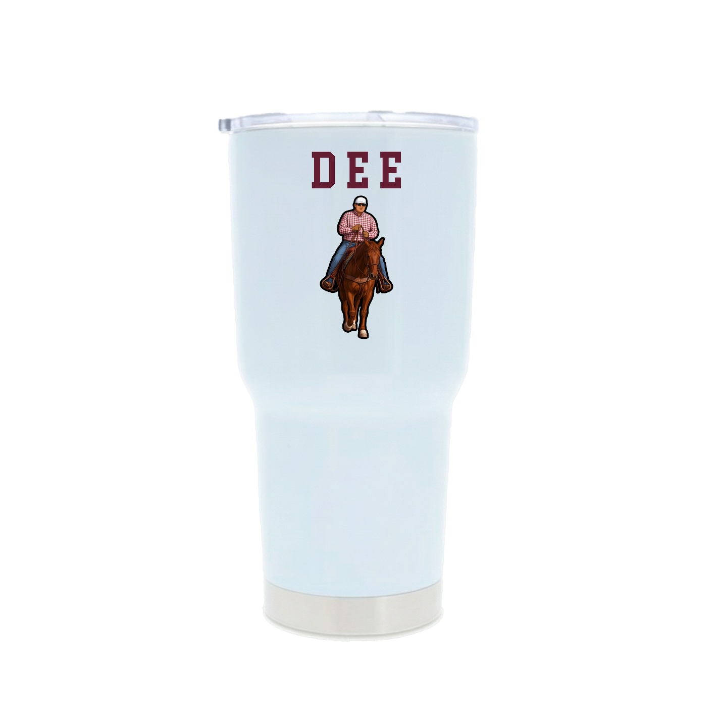30oz Stainless Steel Tumbler — Shirsey in White