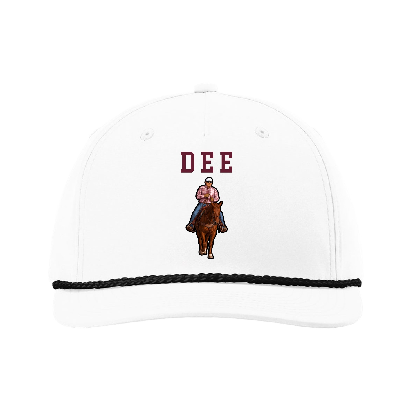 Five-Panel Classic Rope Cap — Shirsey in White