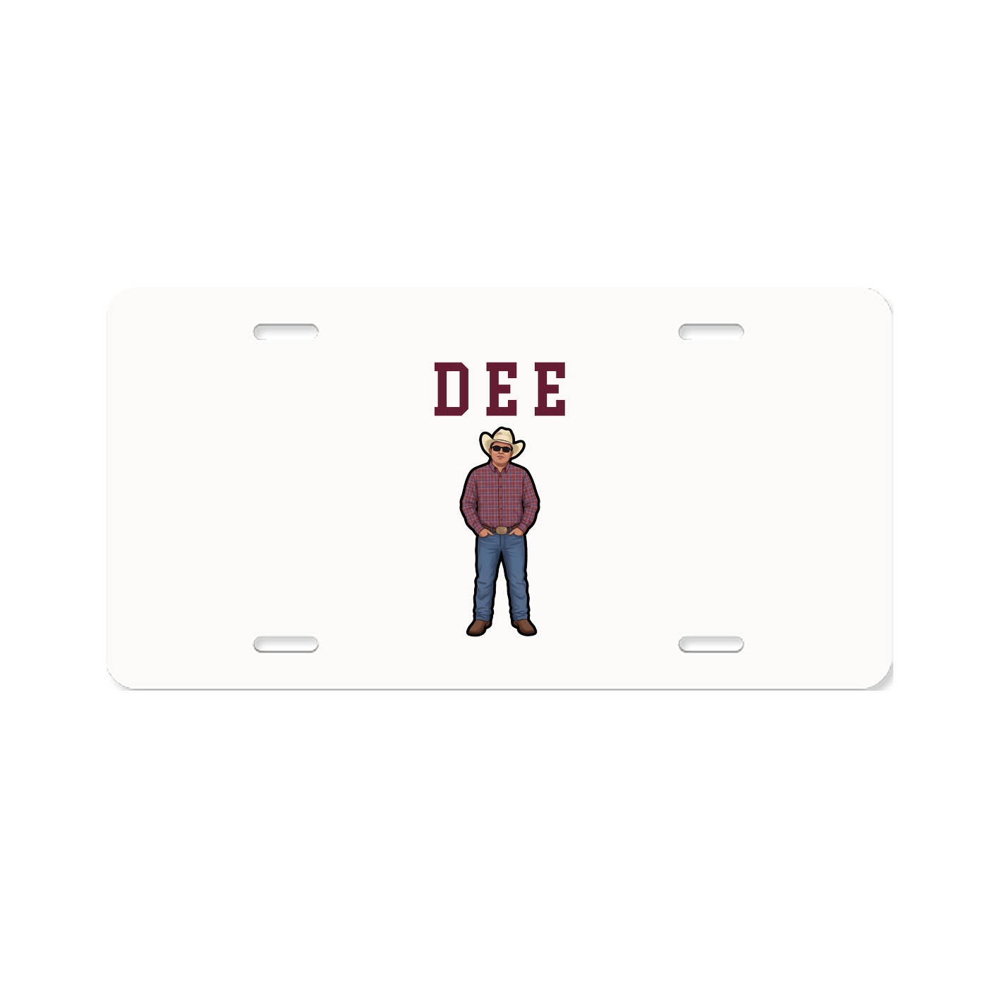 License Plate — Shirsey in Classic
