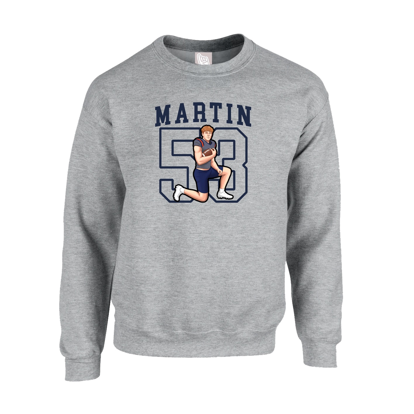 Fleece Crew — Shirsey in Grey