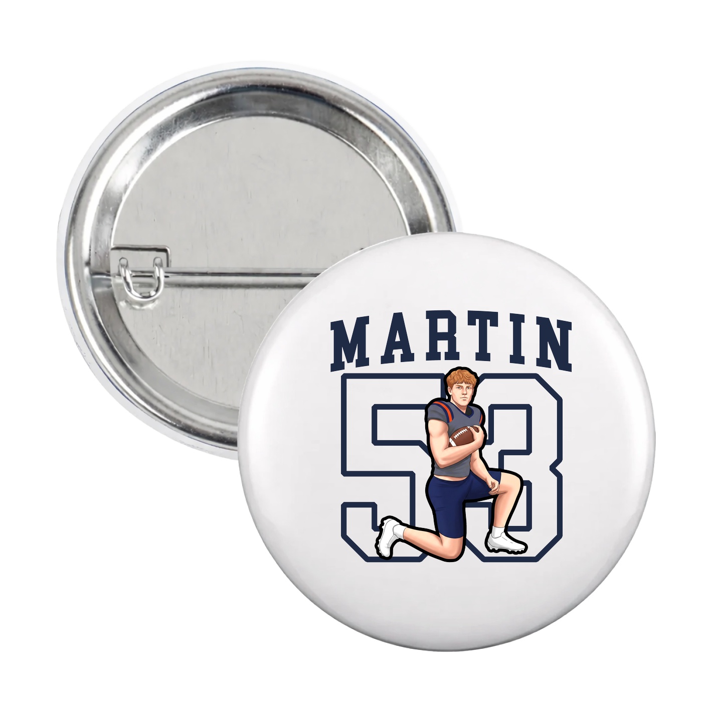 Game Day Button — Shirsey in White