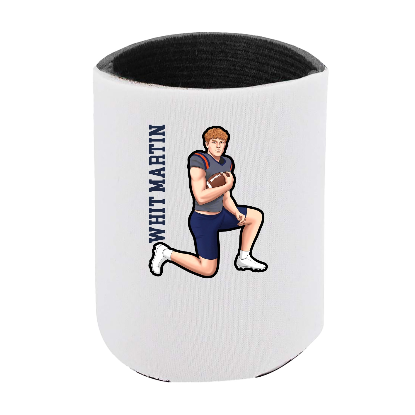 Can Holder — Name Vertical in White