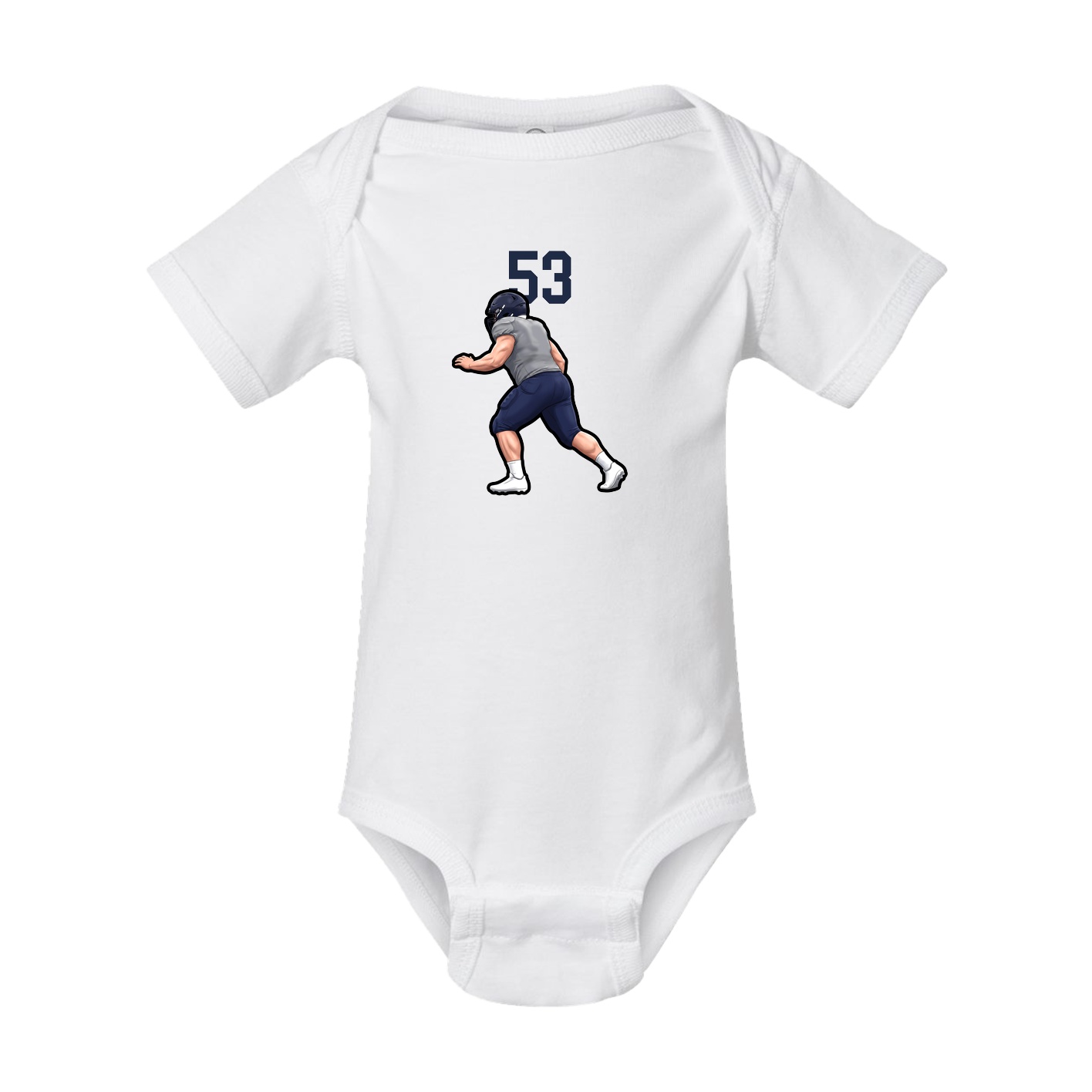 Baby Onesie — Number Top in White