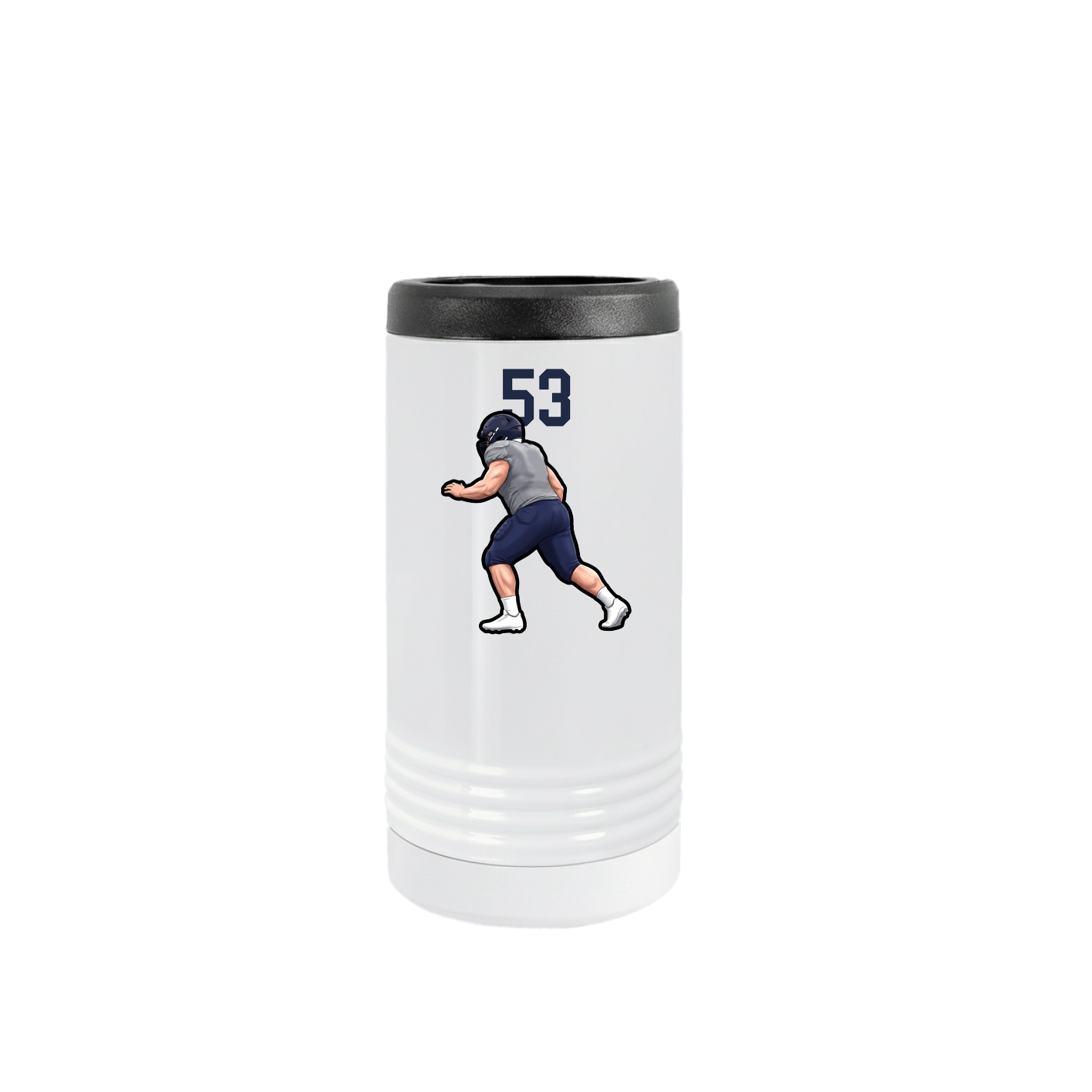 Slim Beverage Holder — Number Top in White