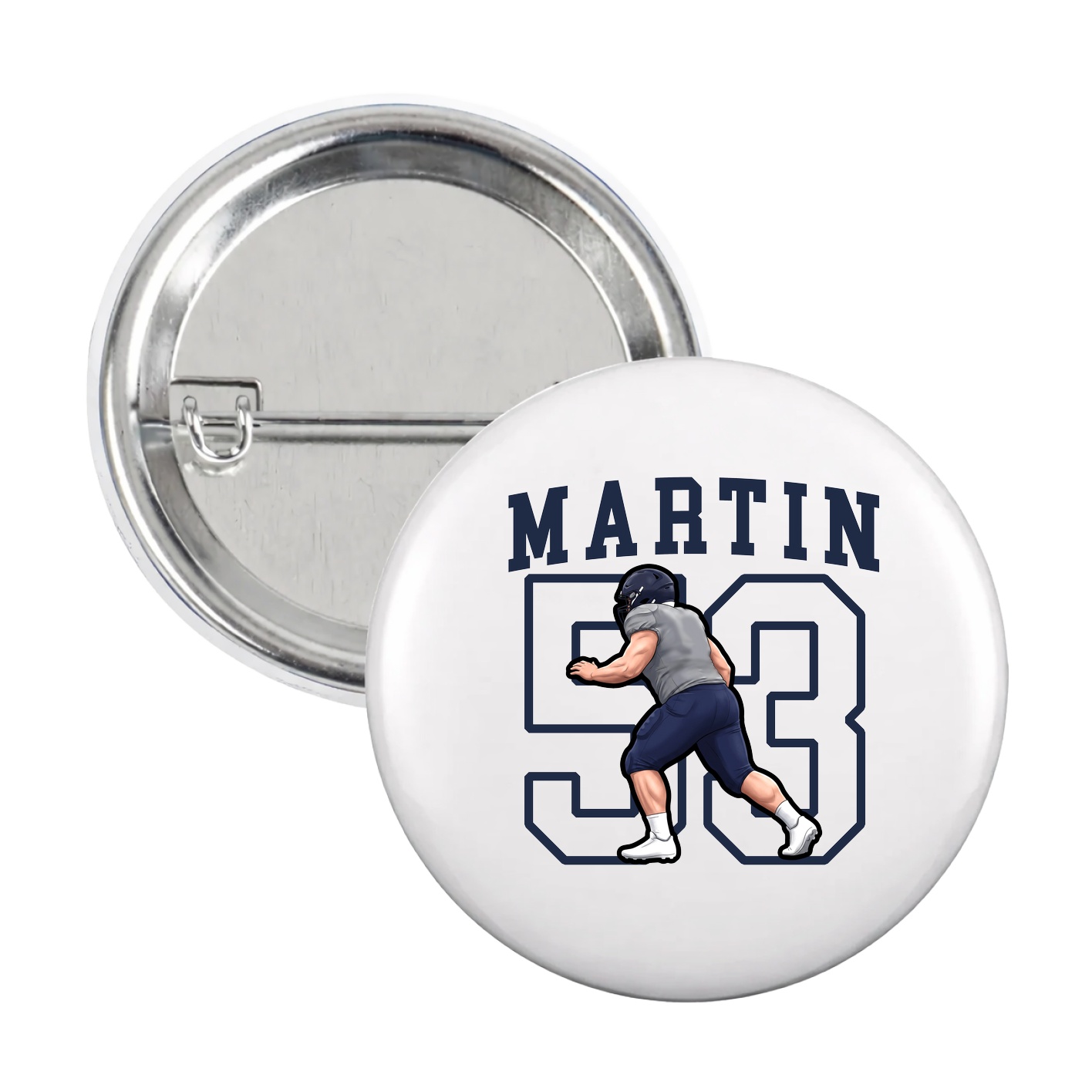 Game Day Button — Shirsey in White