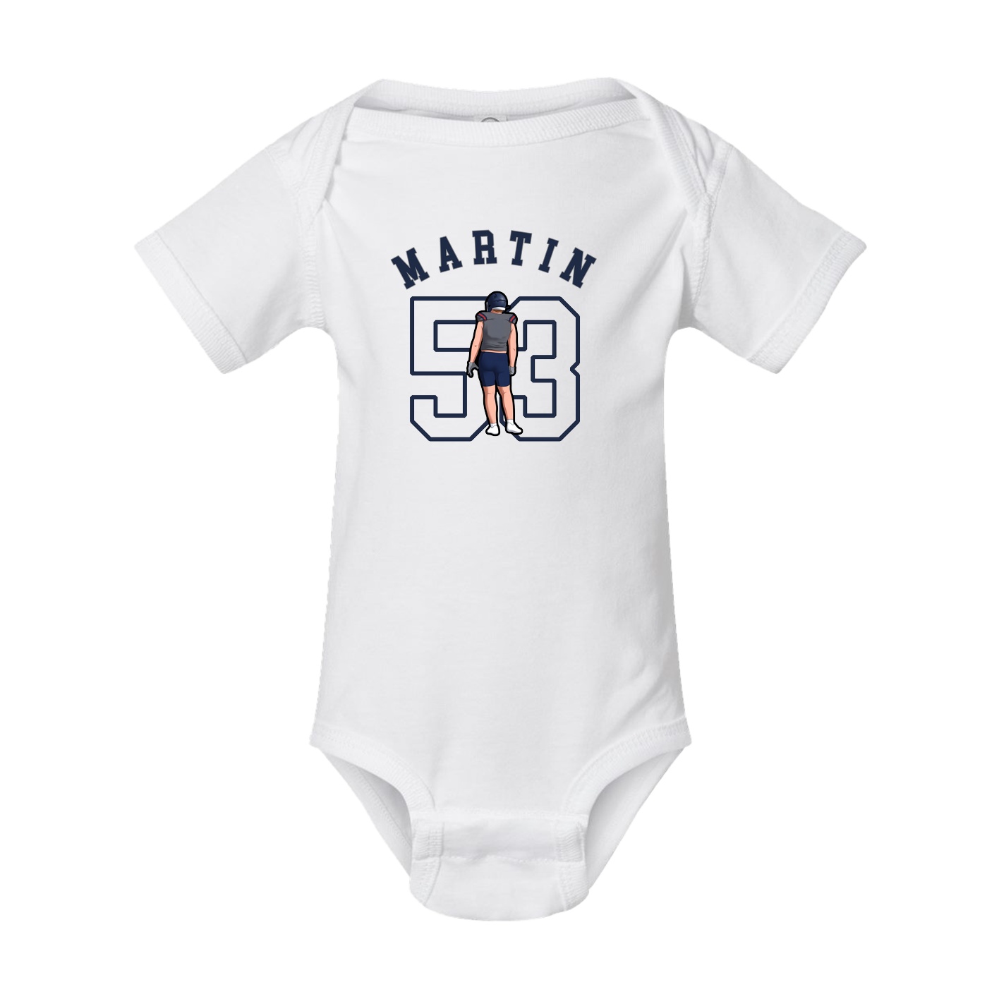 Baby Onesie — Shirsey Arch in White