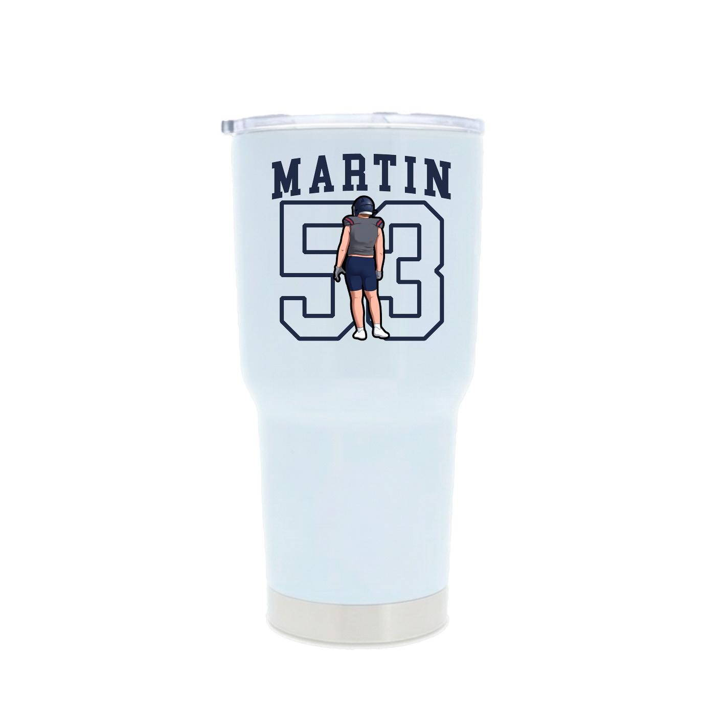 30oz Stainless Steel Tumbler — Shirsey in White