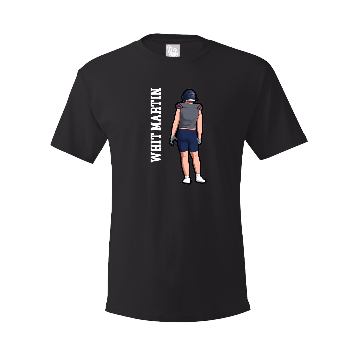 Tee — Name Vertical in Black