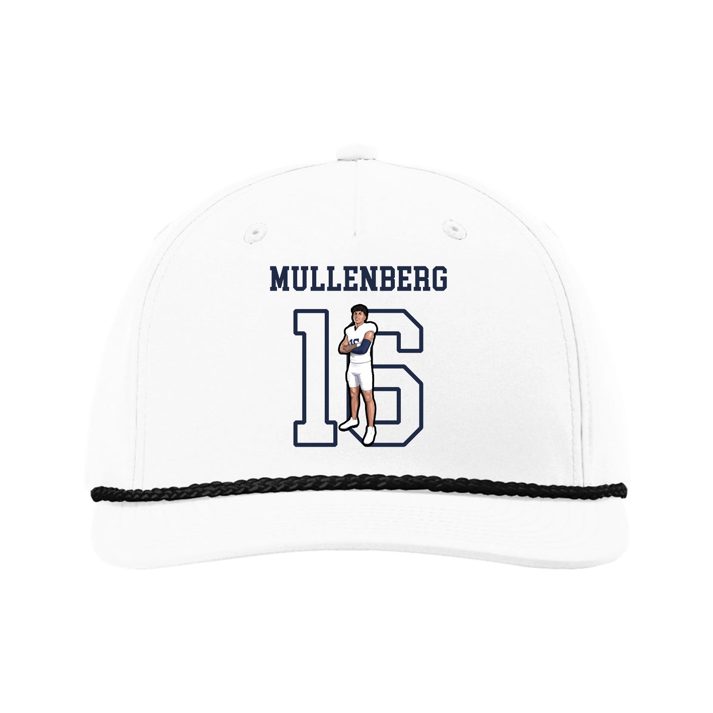 Five-Panel Classic Rope Cap — Shirsey in White
