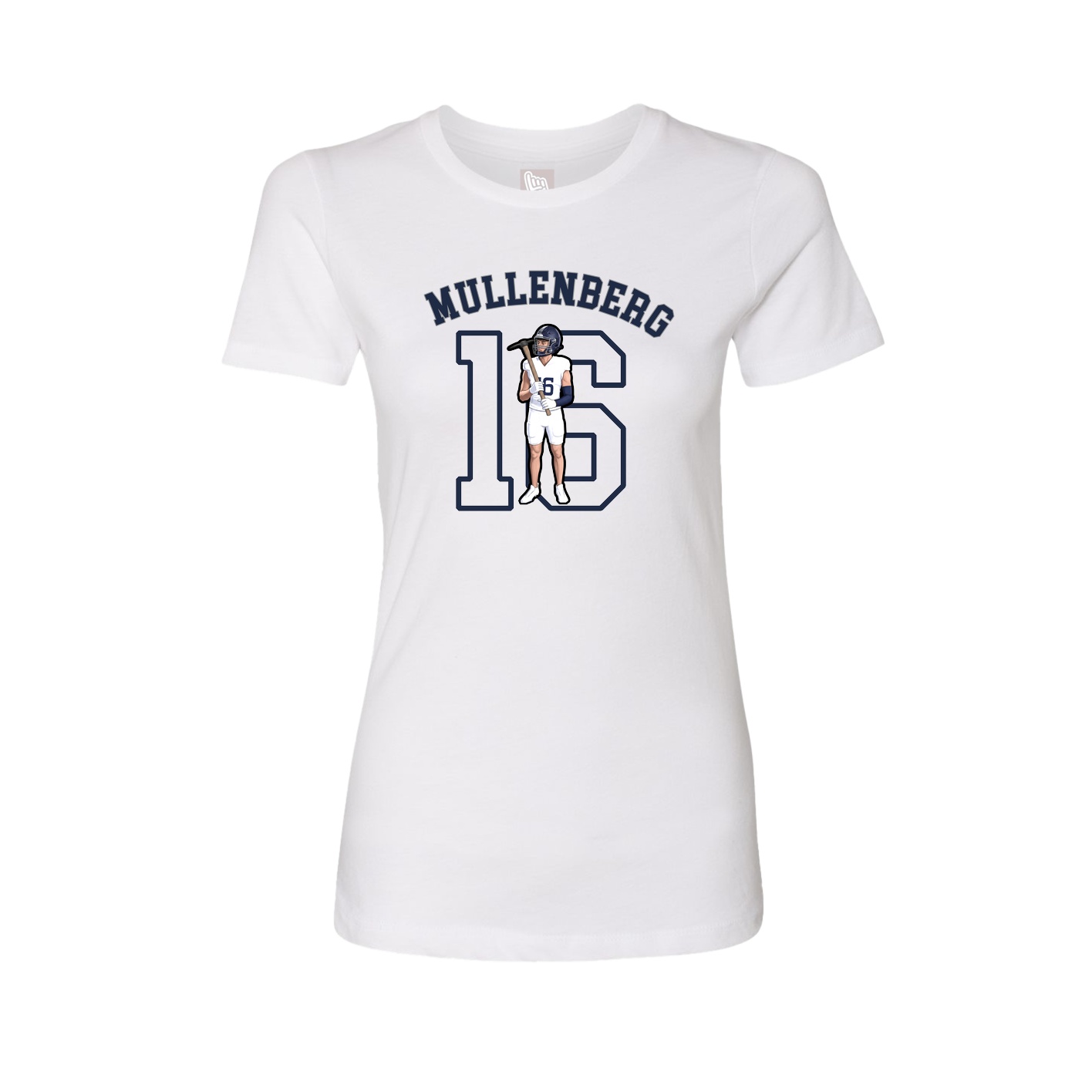 Fitted Women's Tee — Shirsey Arch in White
