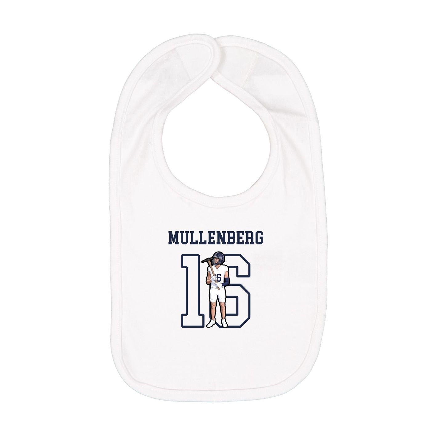 Infant Bib — Shirsey in White