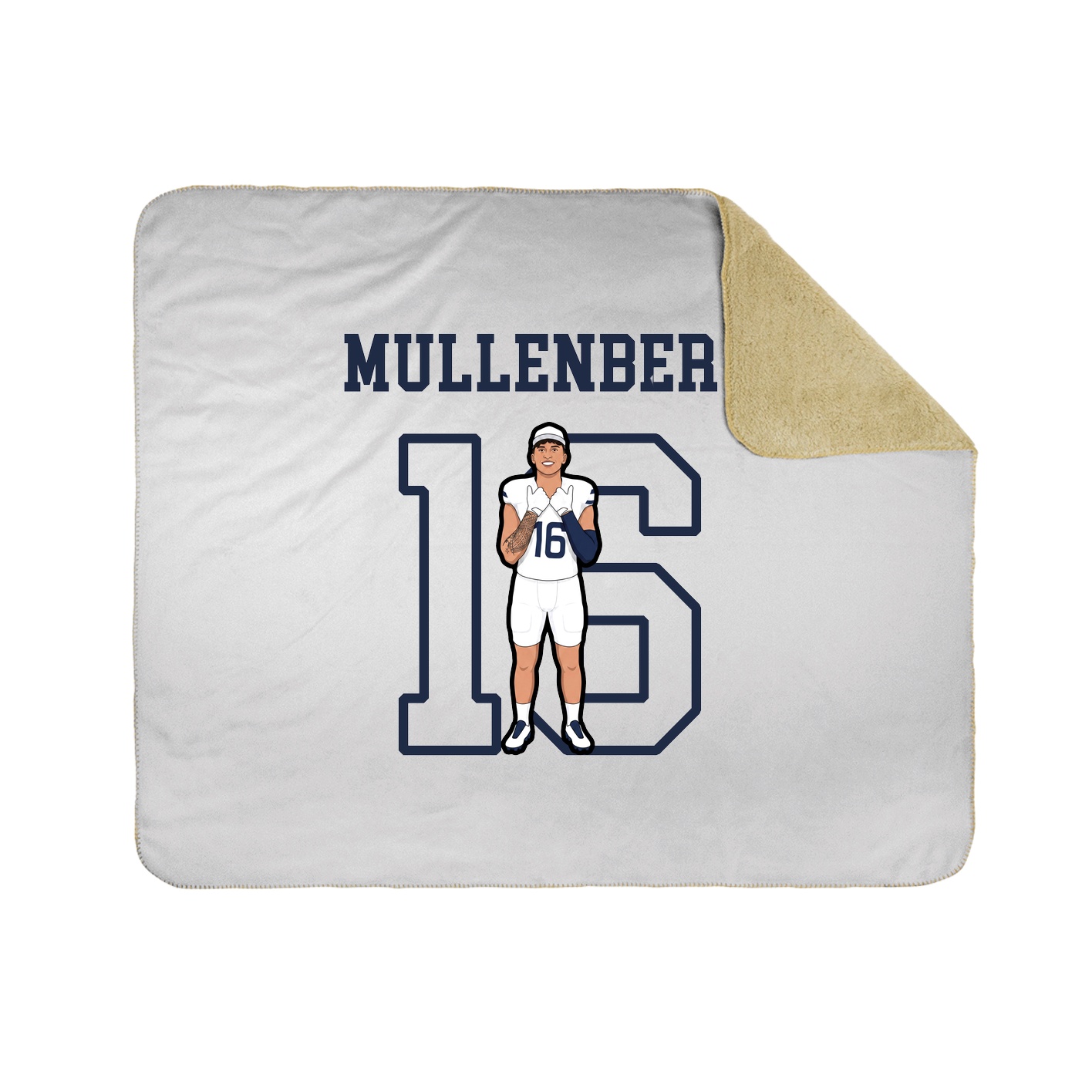 Throw Blanket — Shirsey in White