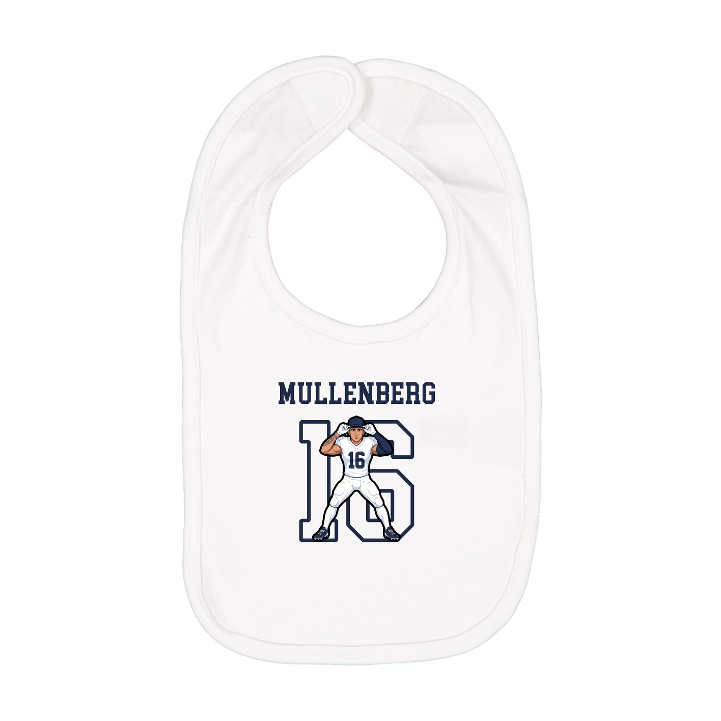 Infant Bib — Shirsey in White