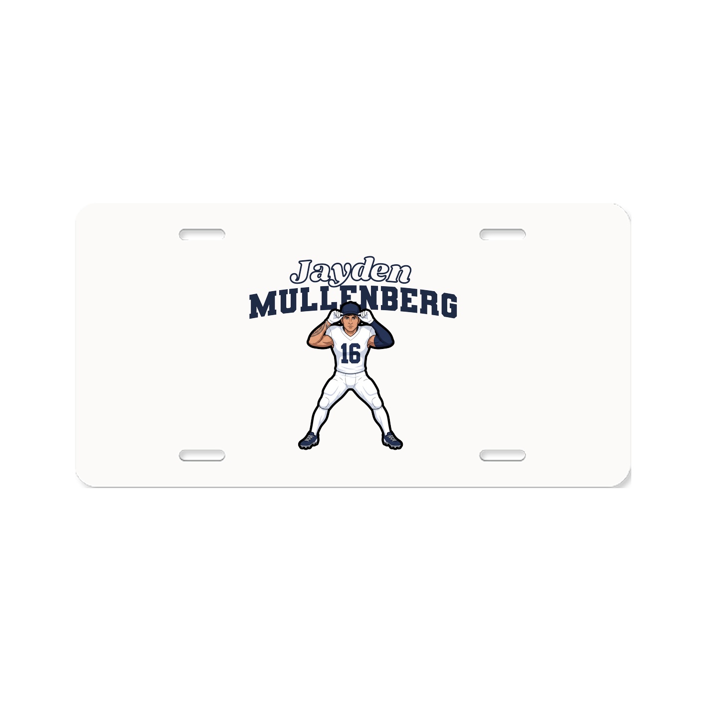 License Plate — Name Arch in Classic