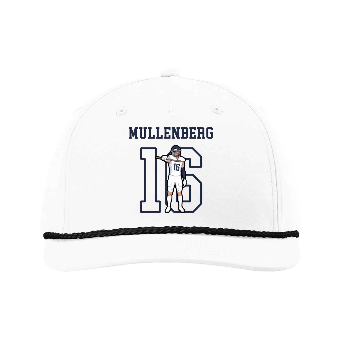 Five-Panel Classic Rope Cap — Shirsey in White