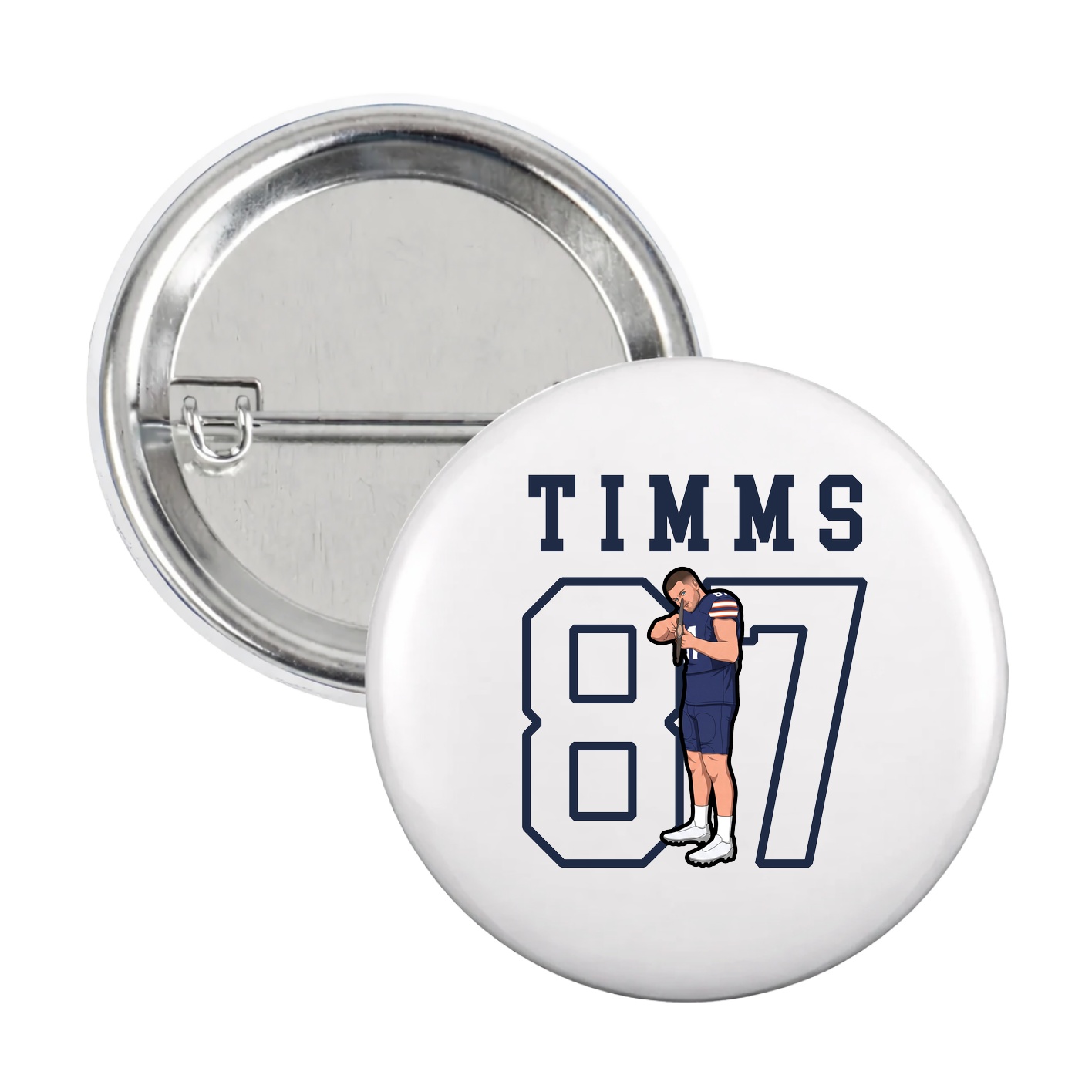 Game Day Button — Shirsey in White