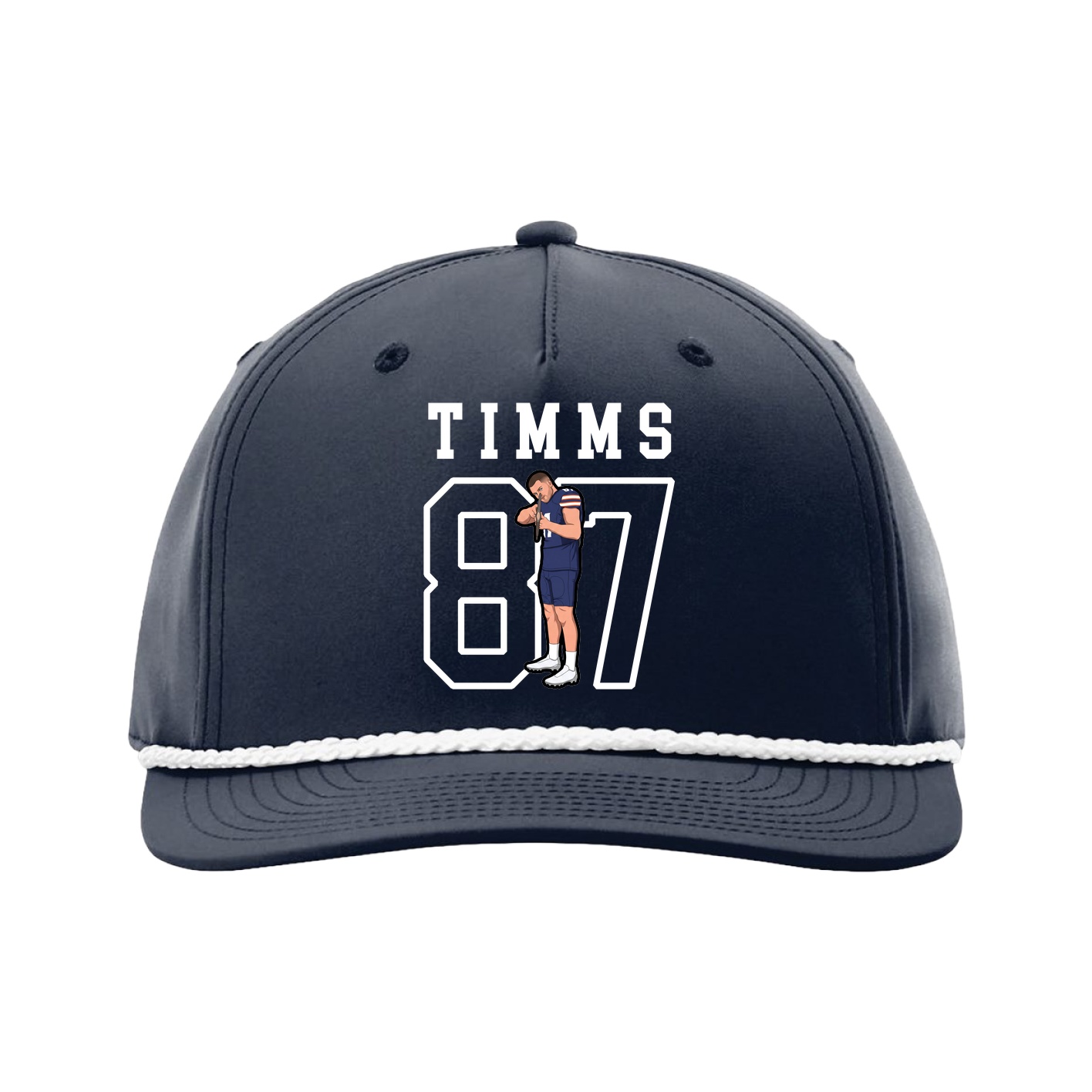 Five-Panel Classic Rope Cap — Shirsey in Navy