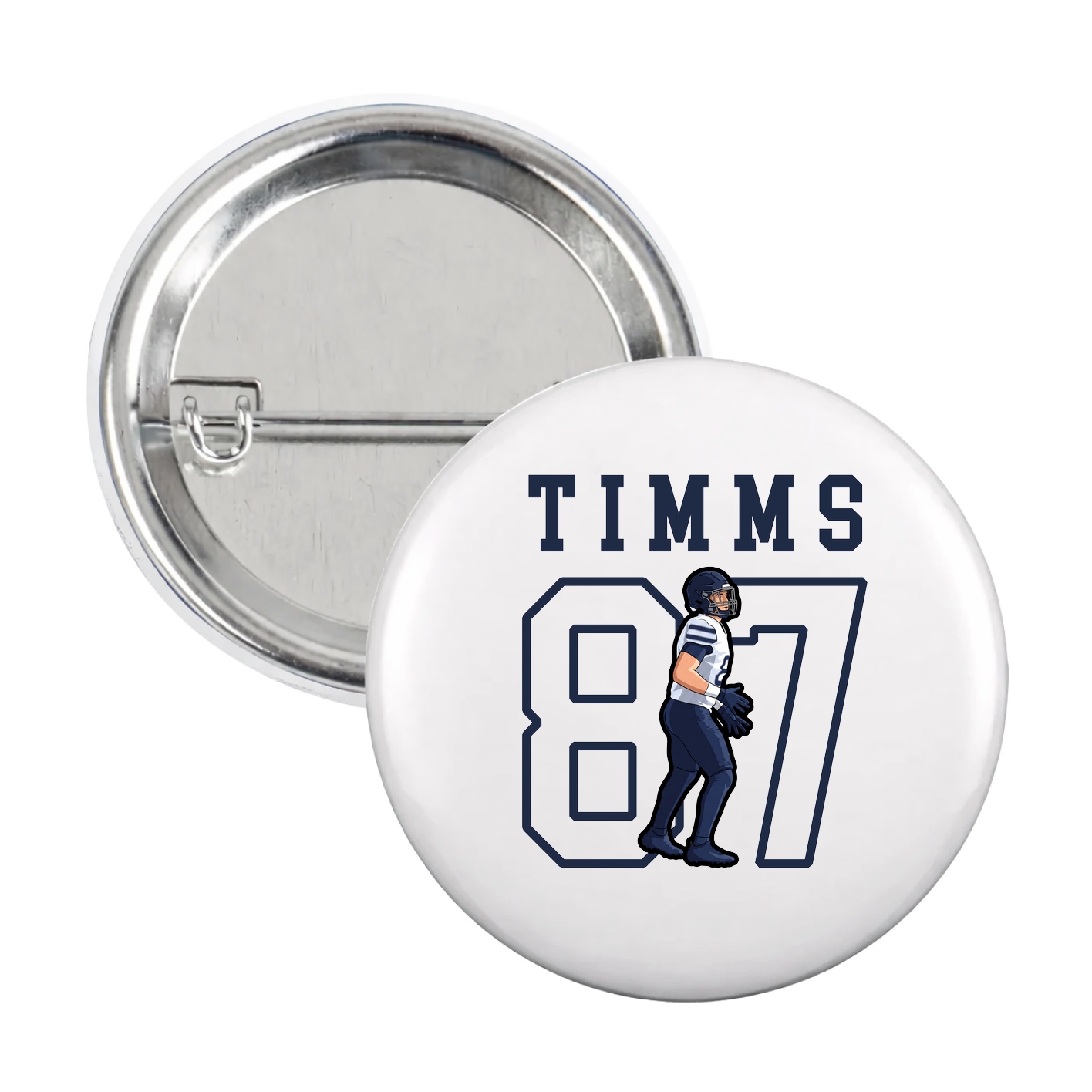 Game Day Button — Shirsey in White