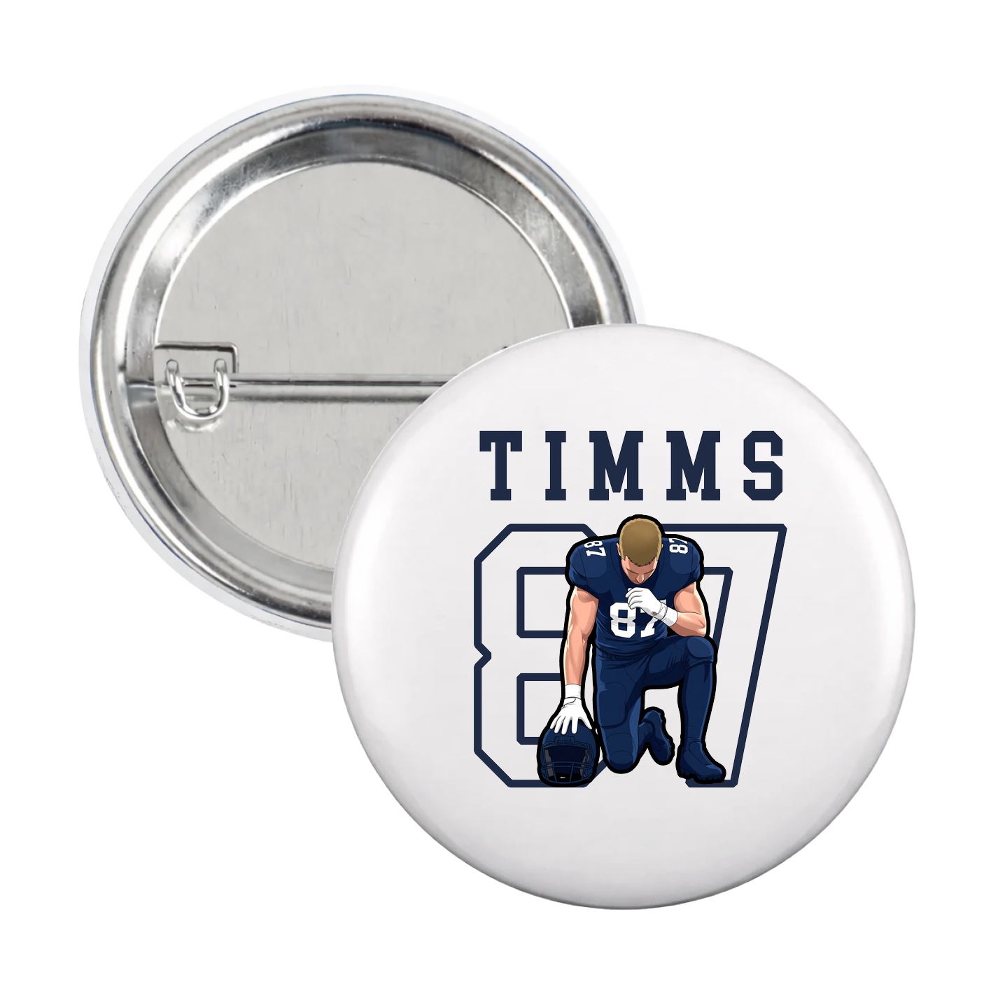 Game Day Button — Shirsey in White