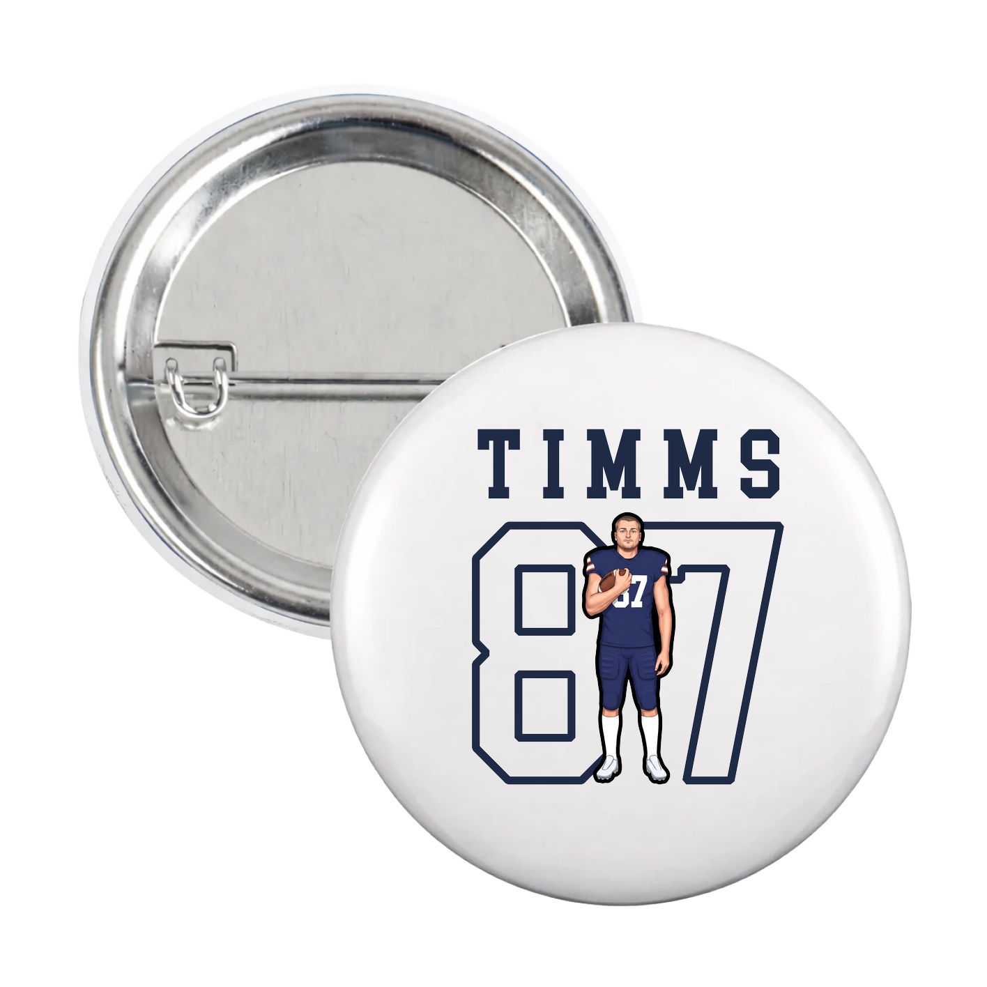 Game Day Button — Shirsey in White