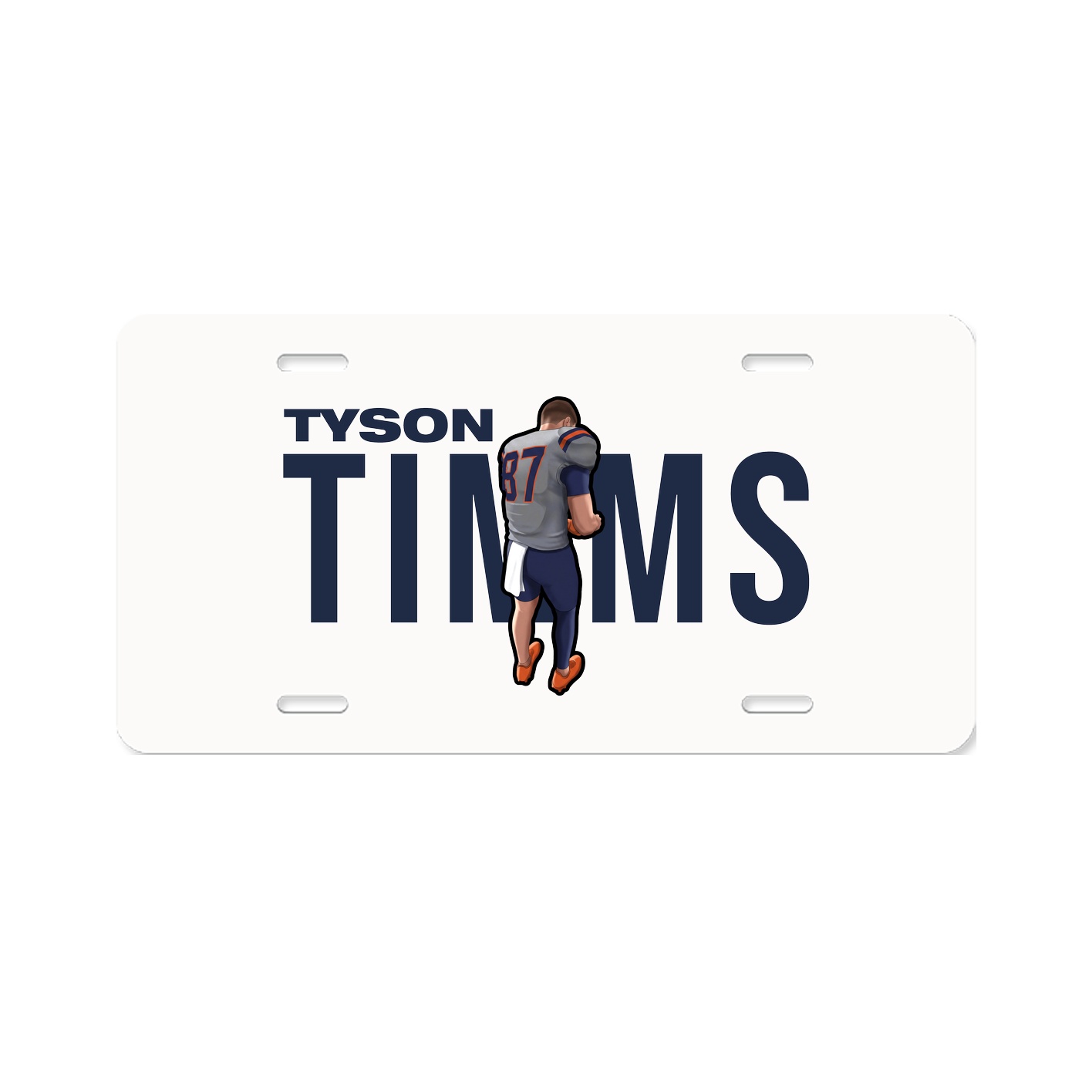 License Plate — Player Name in Classic